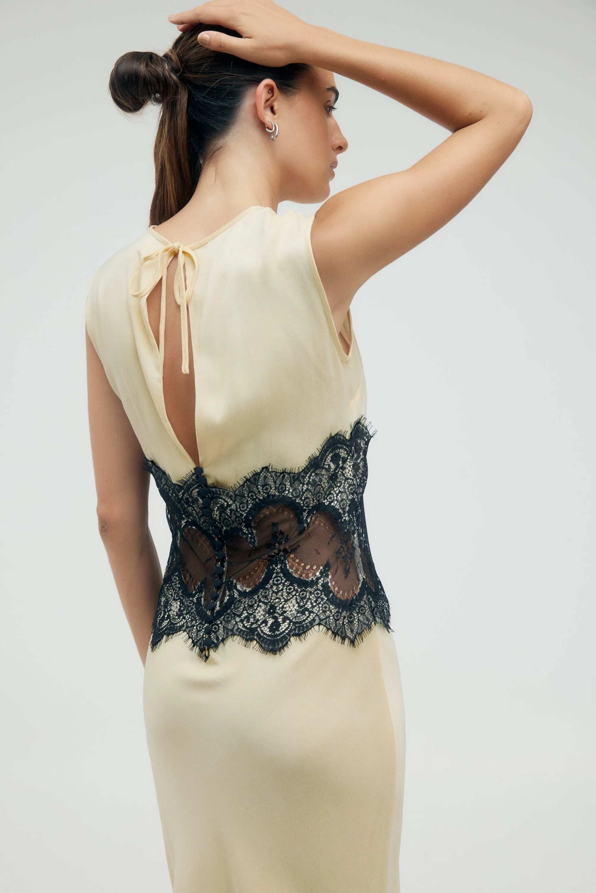 VISIONS LACE TRIM TANK DRESS | MARSHMALLOW sold by Third Form product image thumbnail 2