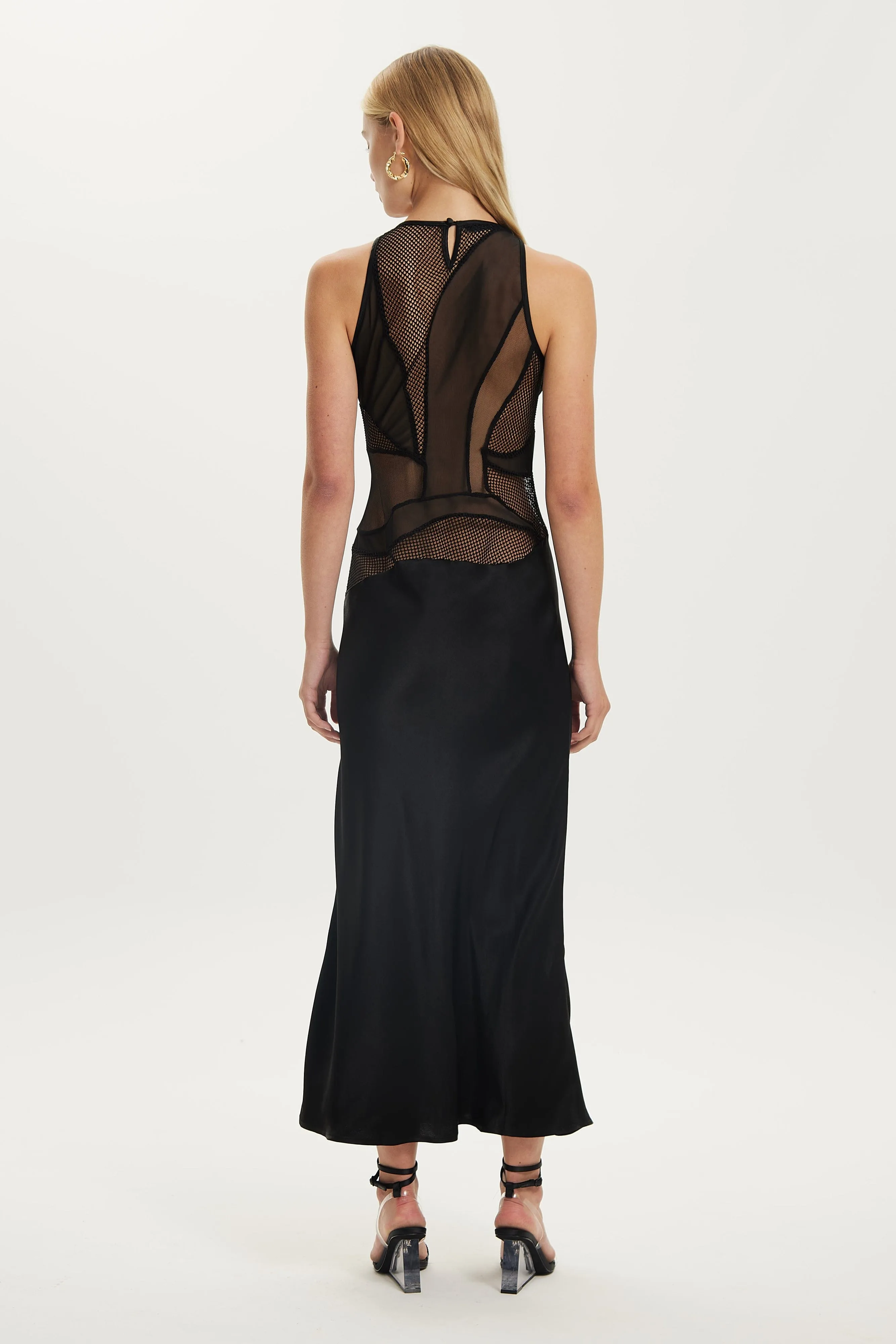 CRYSTAL CLEAR MAXI TANK DRESS | BLACK sold by Third Form product image thumbnail 3