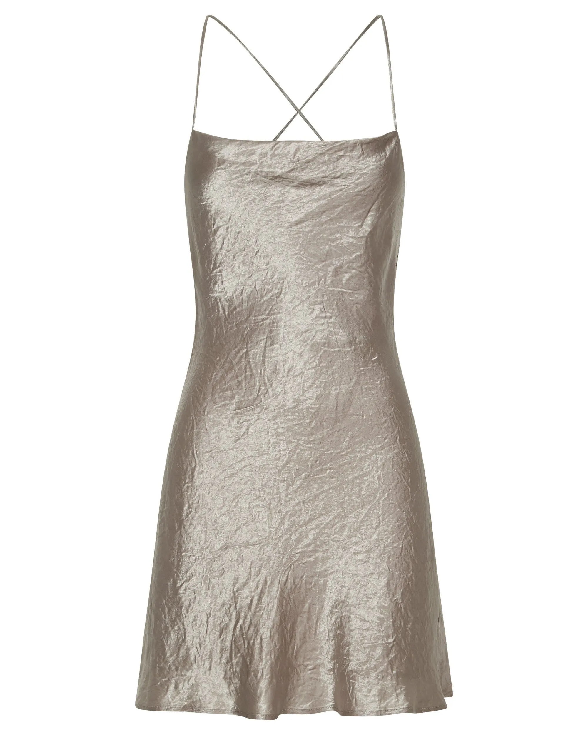 CRUSH BIAS COWL MINI SLIP | DRIFTWOOD sold by Third Form