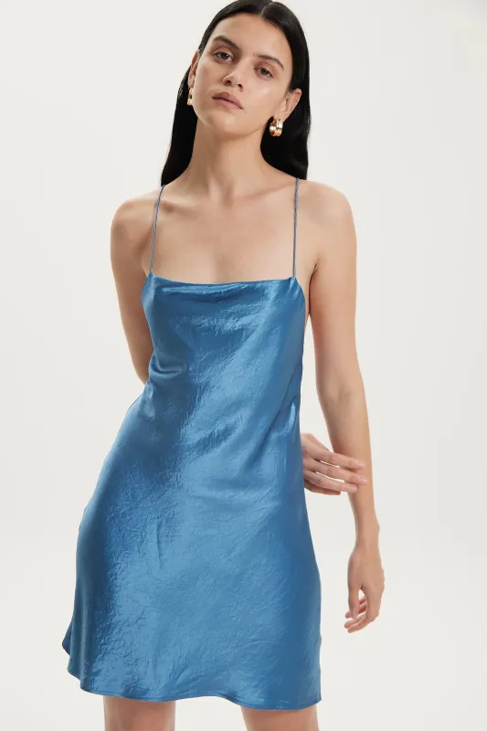 CRUSH BIAS COWL MINI SLIP | AEGEAN sold by Third Form