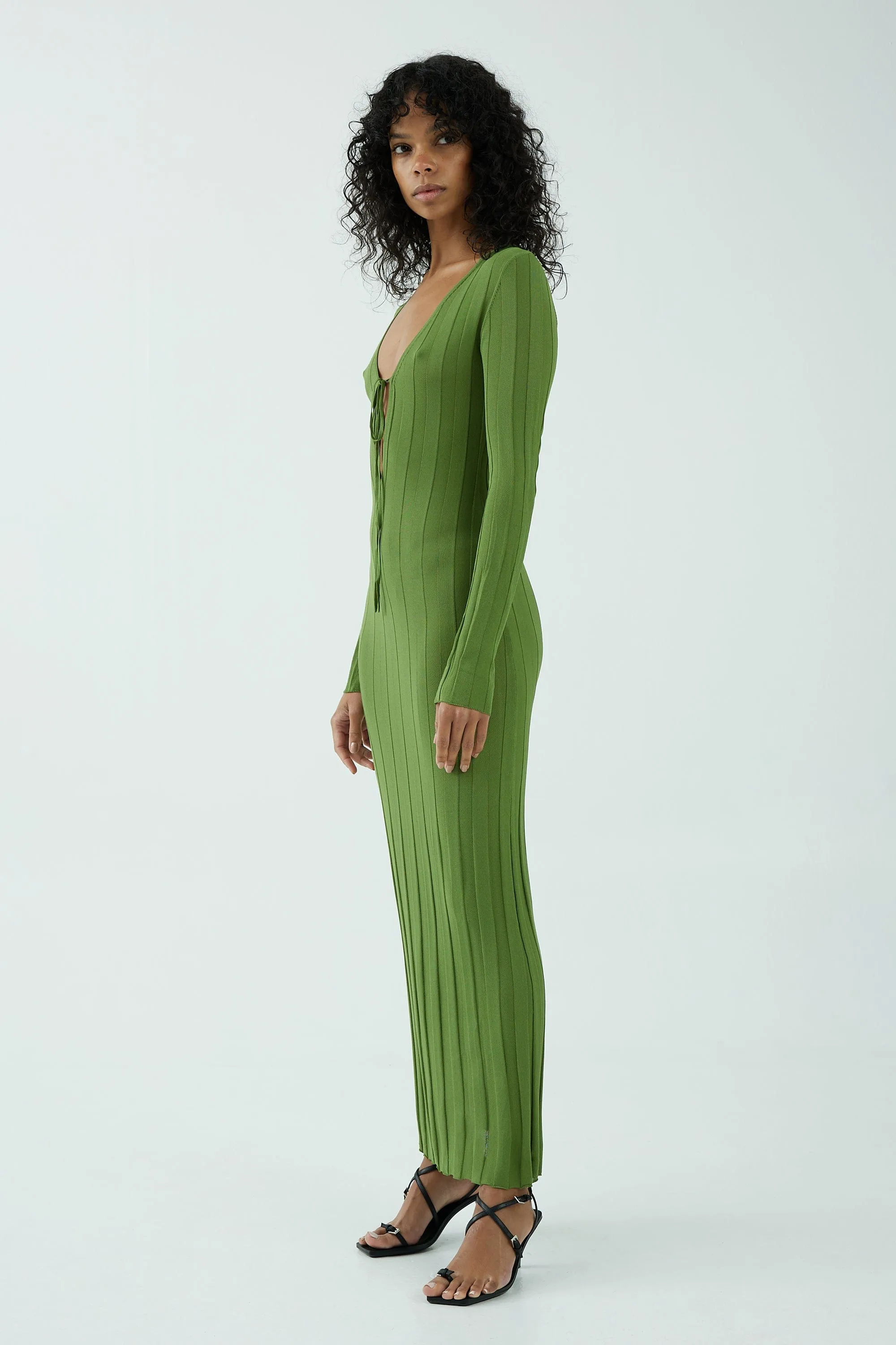 LIAISON KNIT KEYHOLE MAXI DRESS | JUNIPER sold by Third Form product image thumbnail 3