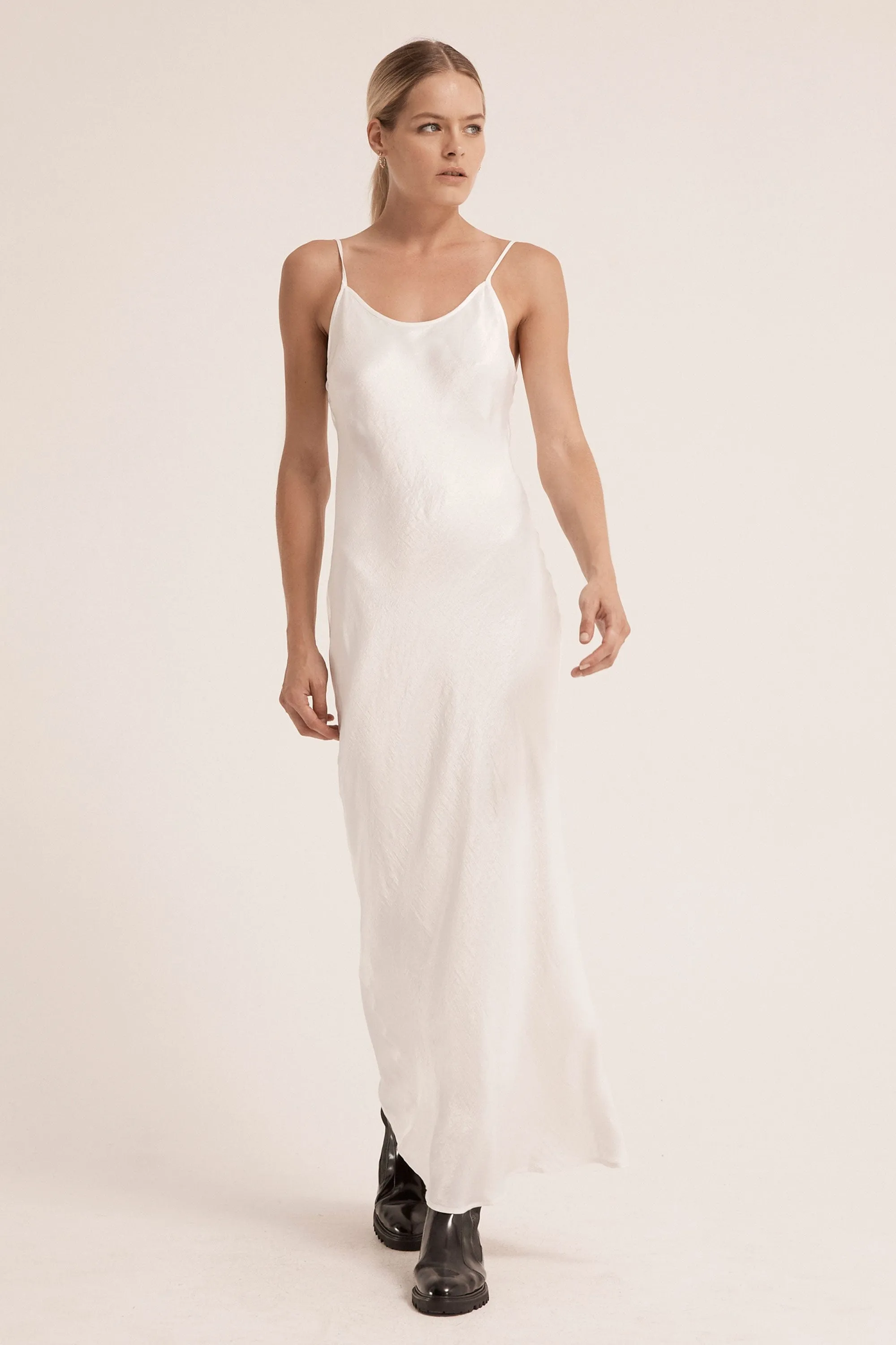 CRUSH BIAS MAXI SLIP | WHITE sold by Third Form