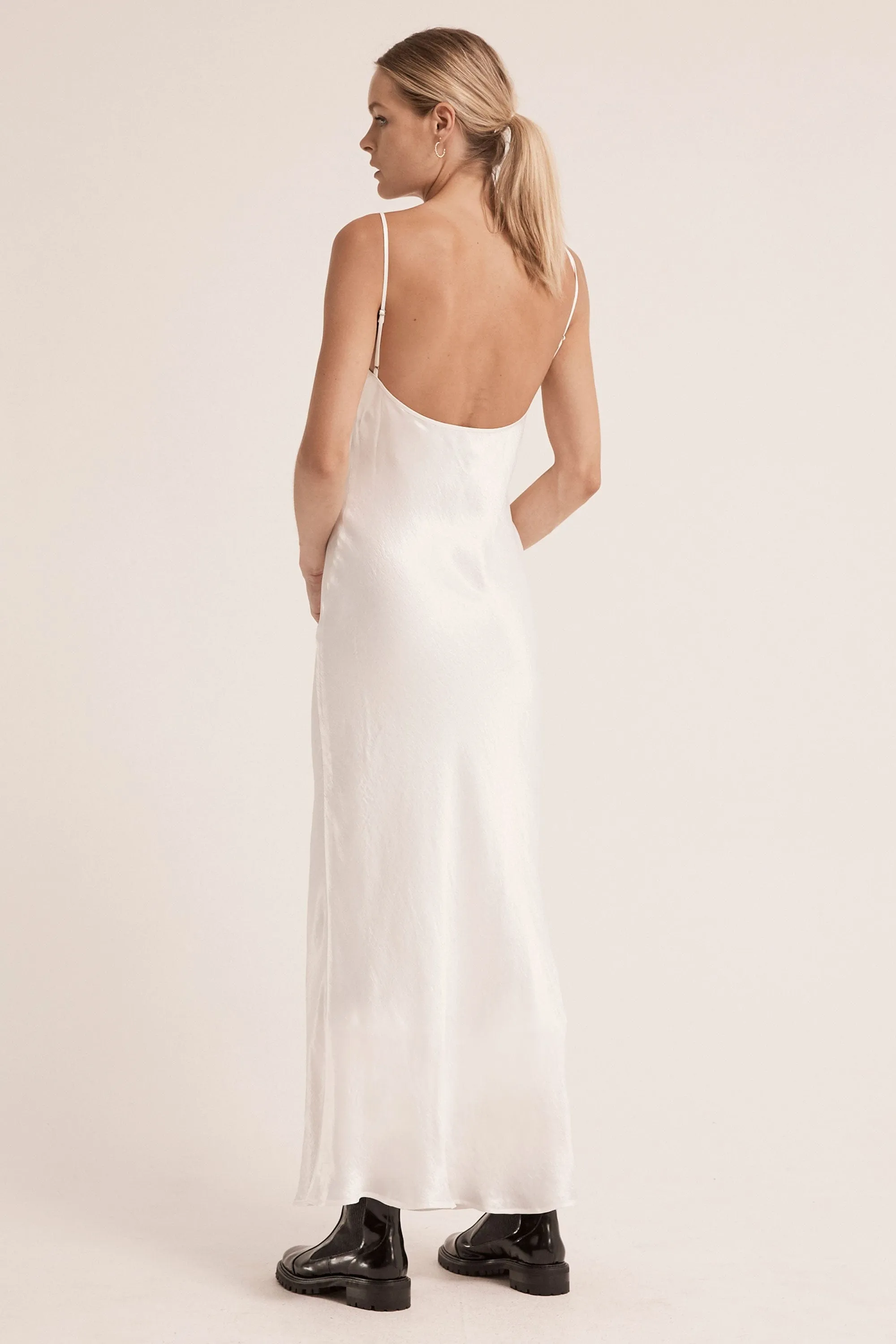 CRUSH BIAS MAXI SLIP | WHITE sold by Third Form product image thumbnail 4