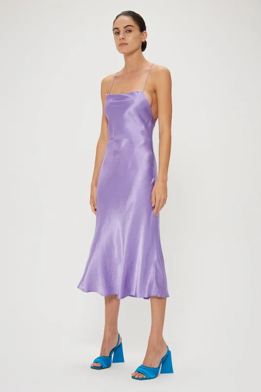 CRUSH BIAS COWL SLIP | VIOLET sold by Third Form