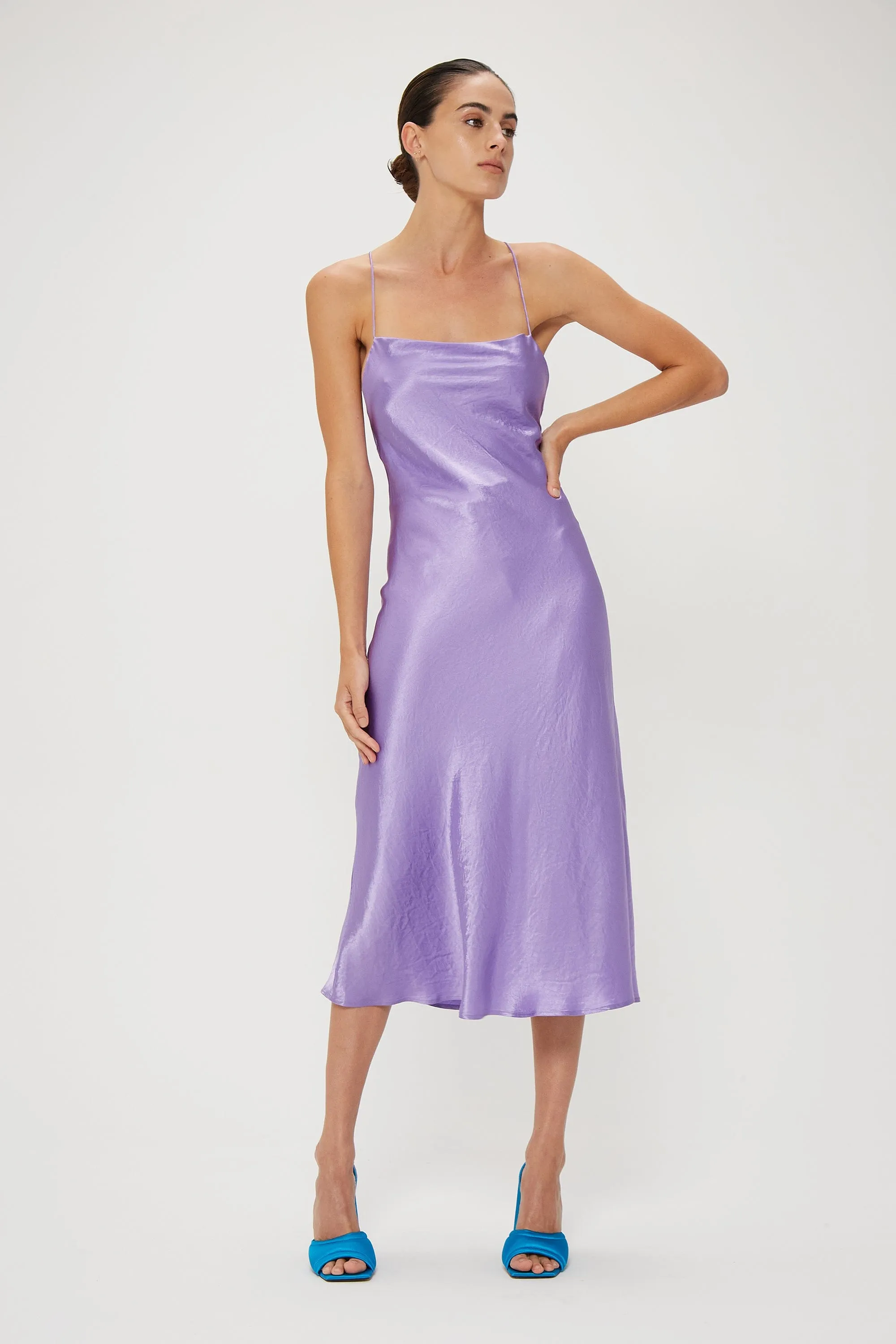 CRUSH BIAS COWL SLIP | VIOLET sold by Third Form product image thumbnail 3