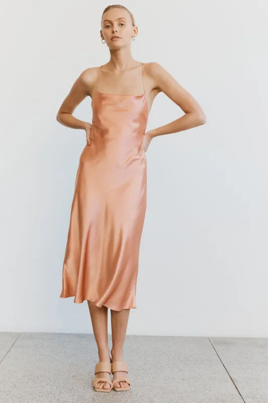 CRUSH BIAS COWL SLIP | GUAVA sold by Third Form