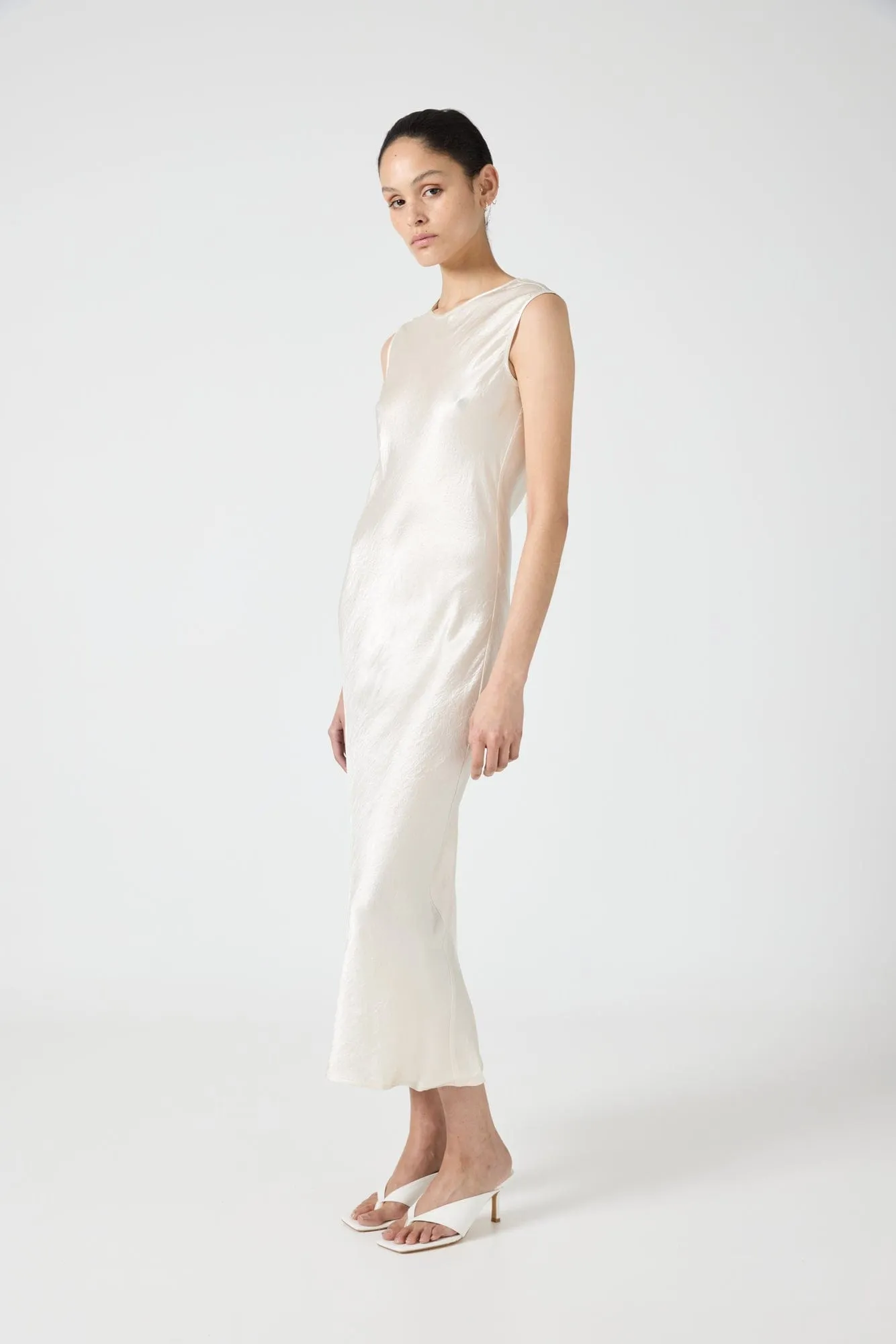 CRUSH BIAS TANK MAXI | CREAM sold by Third Form product image thumbnail 2