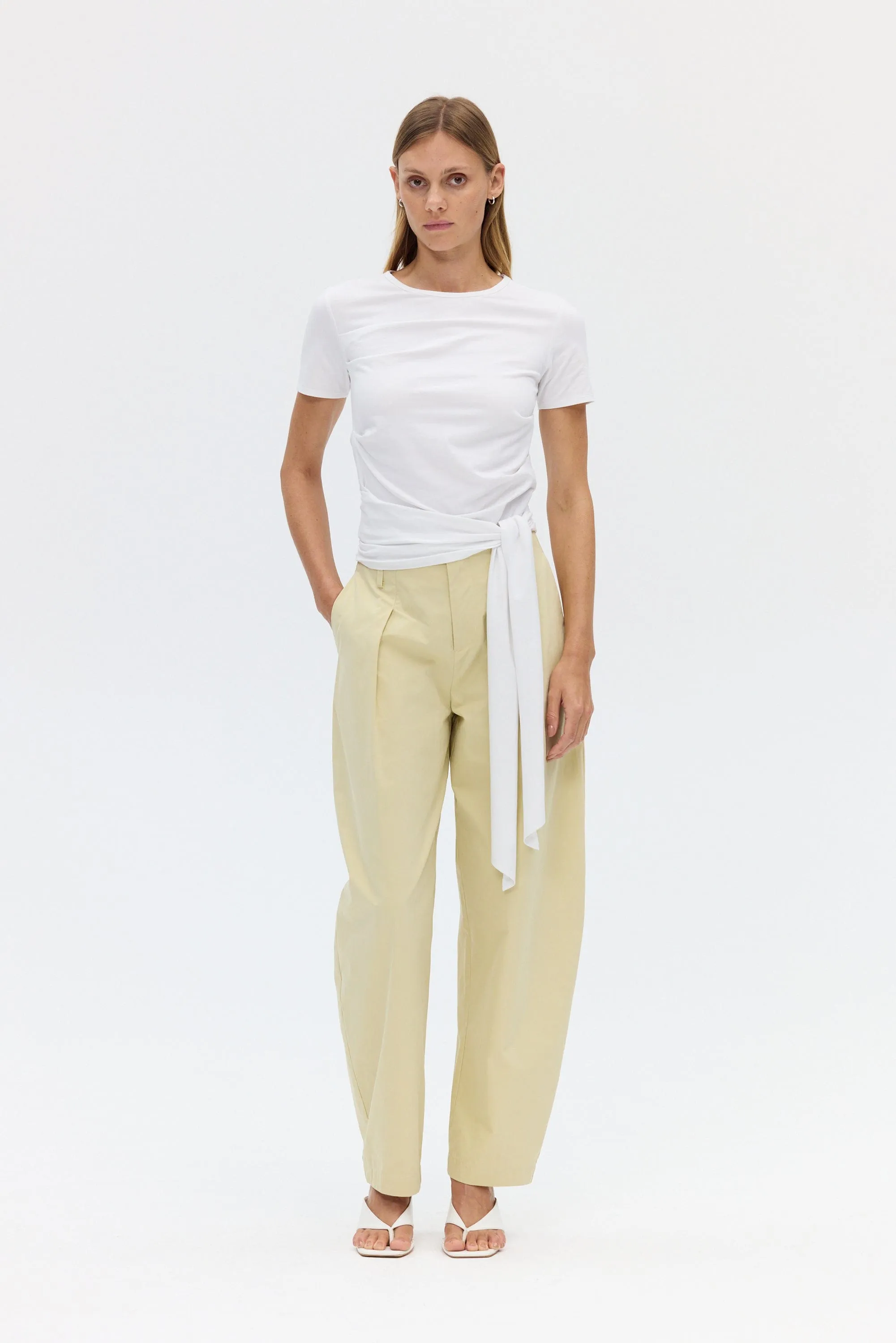 IMPRINT TAILORED COTTON TROUSER | FAWN sold by Third Form product image thumbnail 3