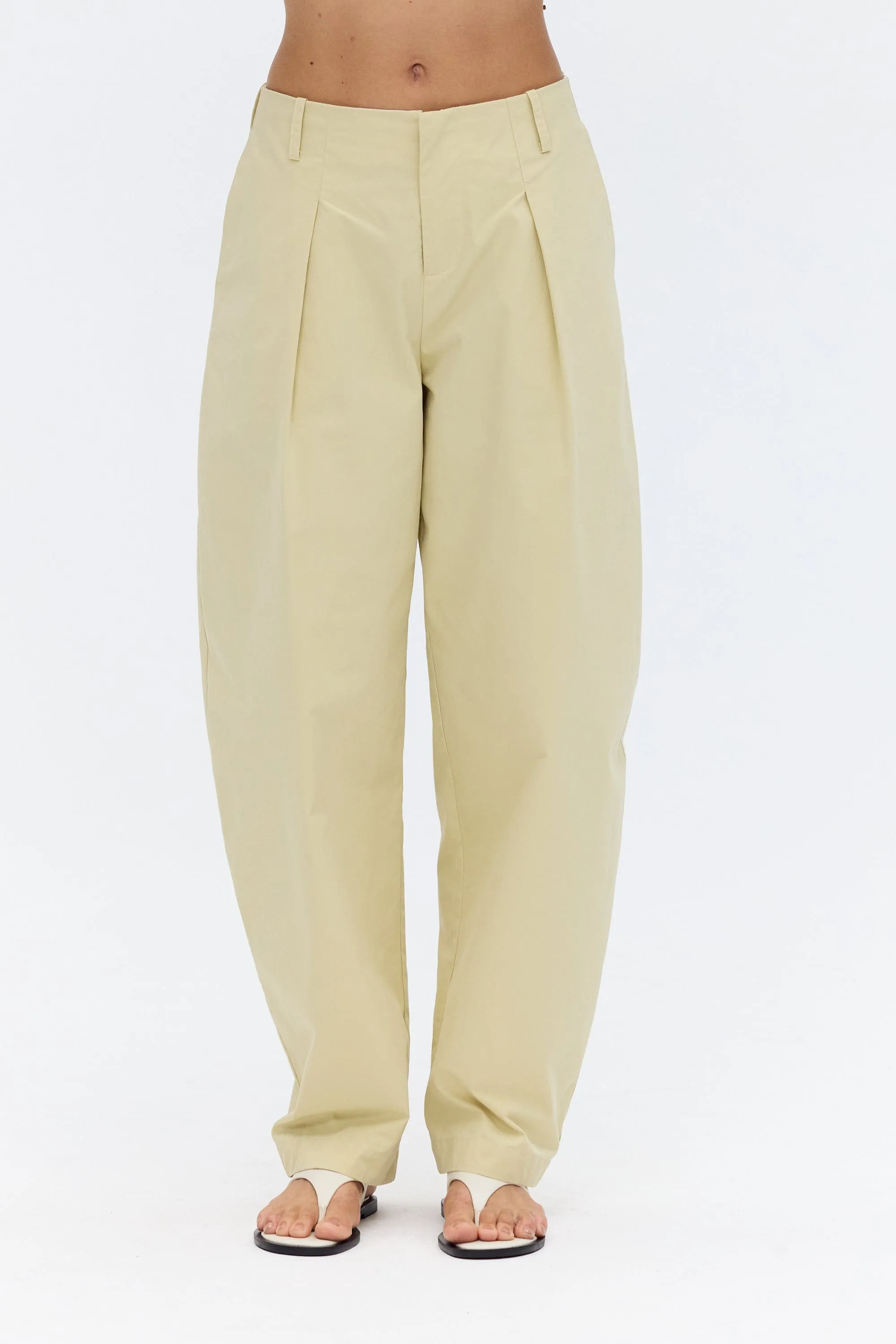 IMPRINT TAILORED COTTON TROUSER | FAWN sold by Third Form