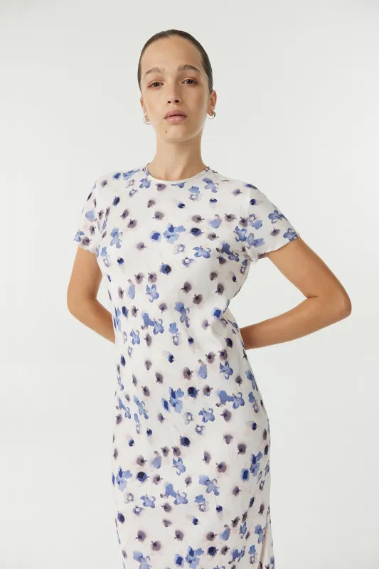 BLUE BELL MAXI BIAS TEE DRESS | FLORAL made by Third Form