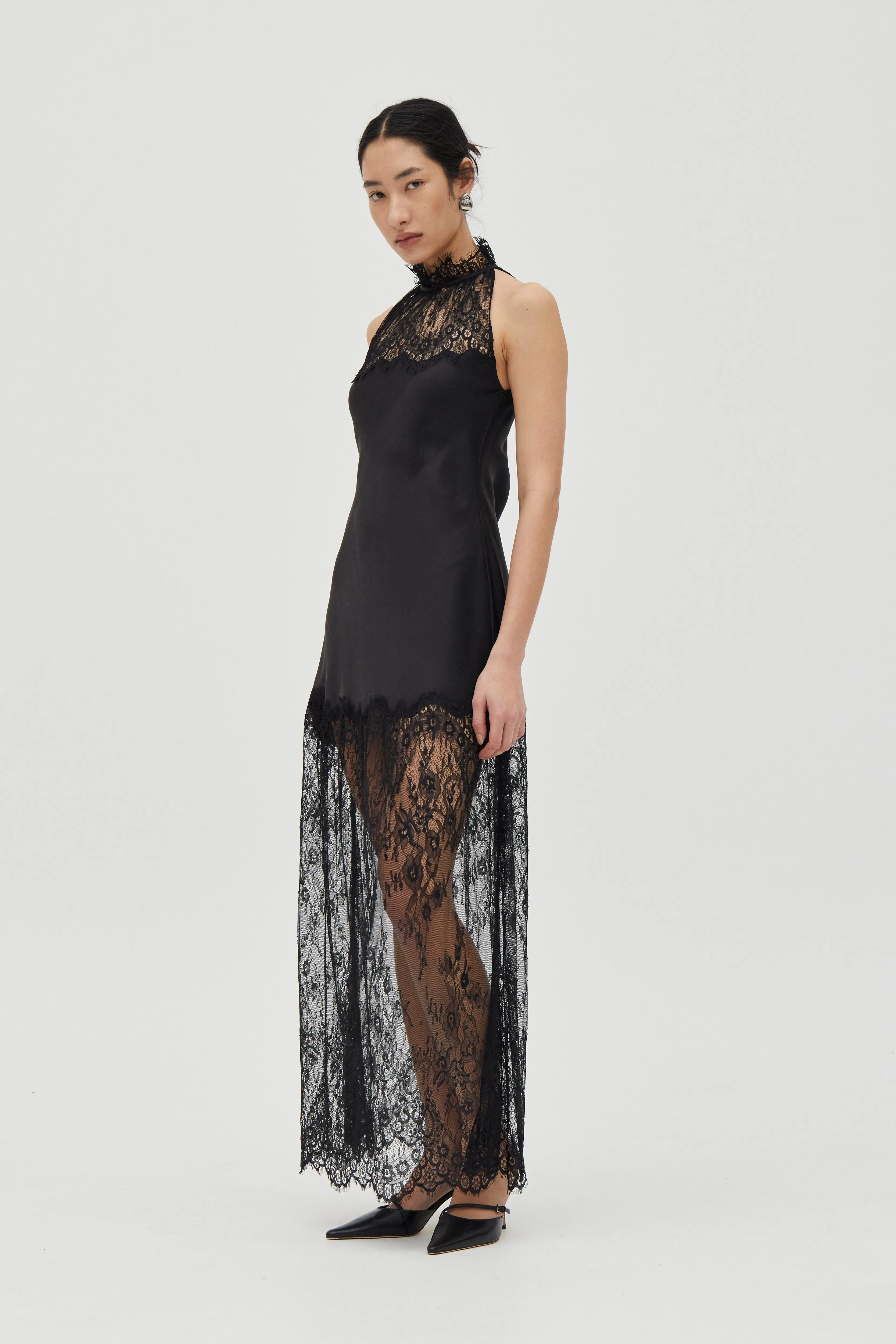 POETRY LACE DRAWN IN MAXI | SMOKE sold by Third Form product image thumbnail 4