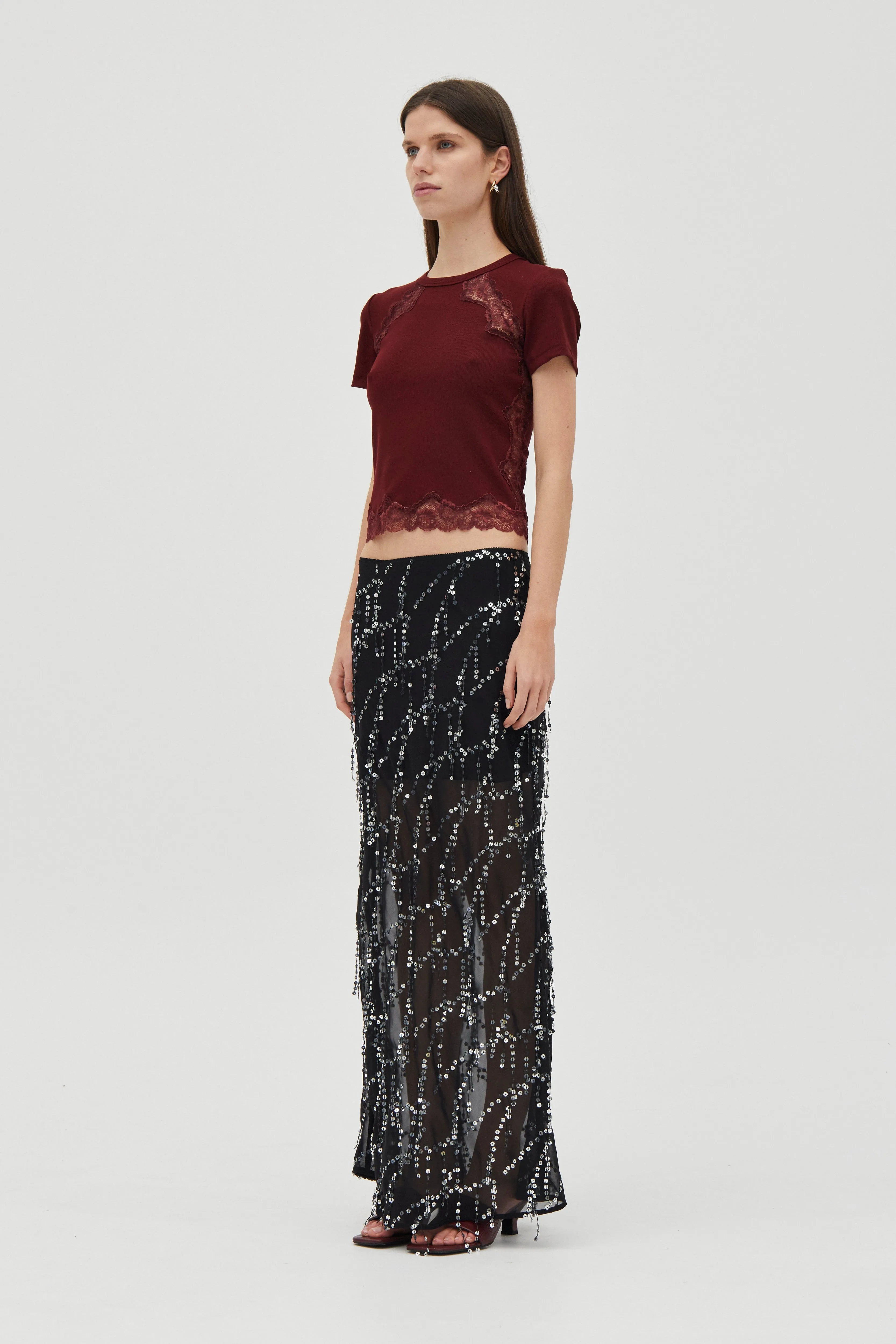 ECHO TEE | CRIMSON sold by Third Form product image thumbnail 3