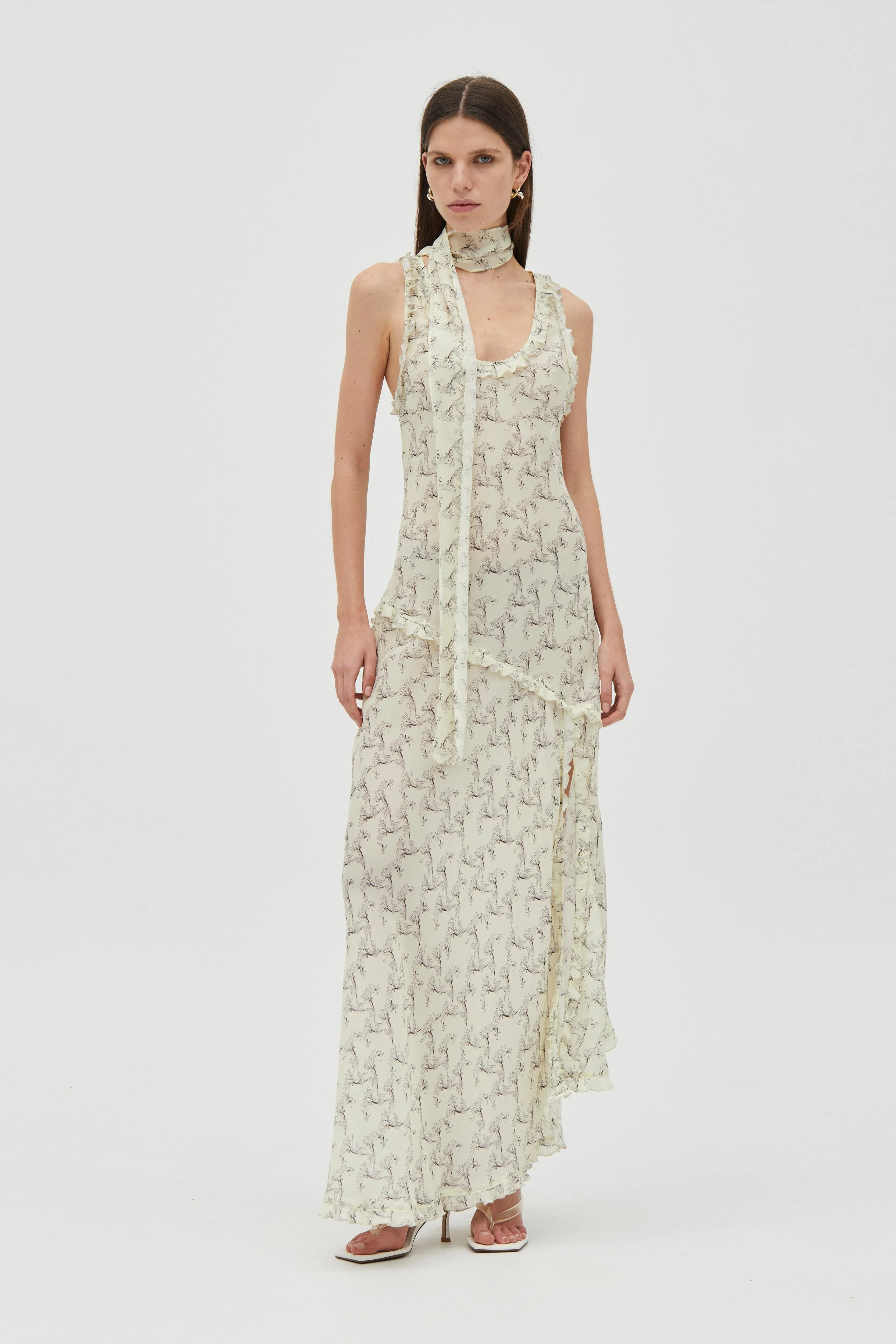 SOLACE FRILL TANK MAXI | CREEPING VINE sold by Third Form product image thumbnail 3