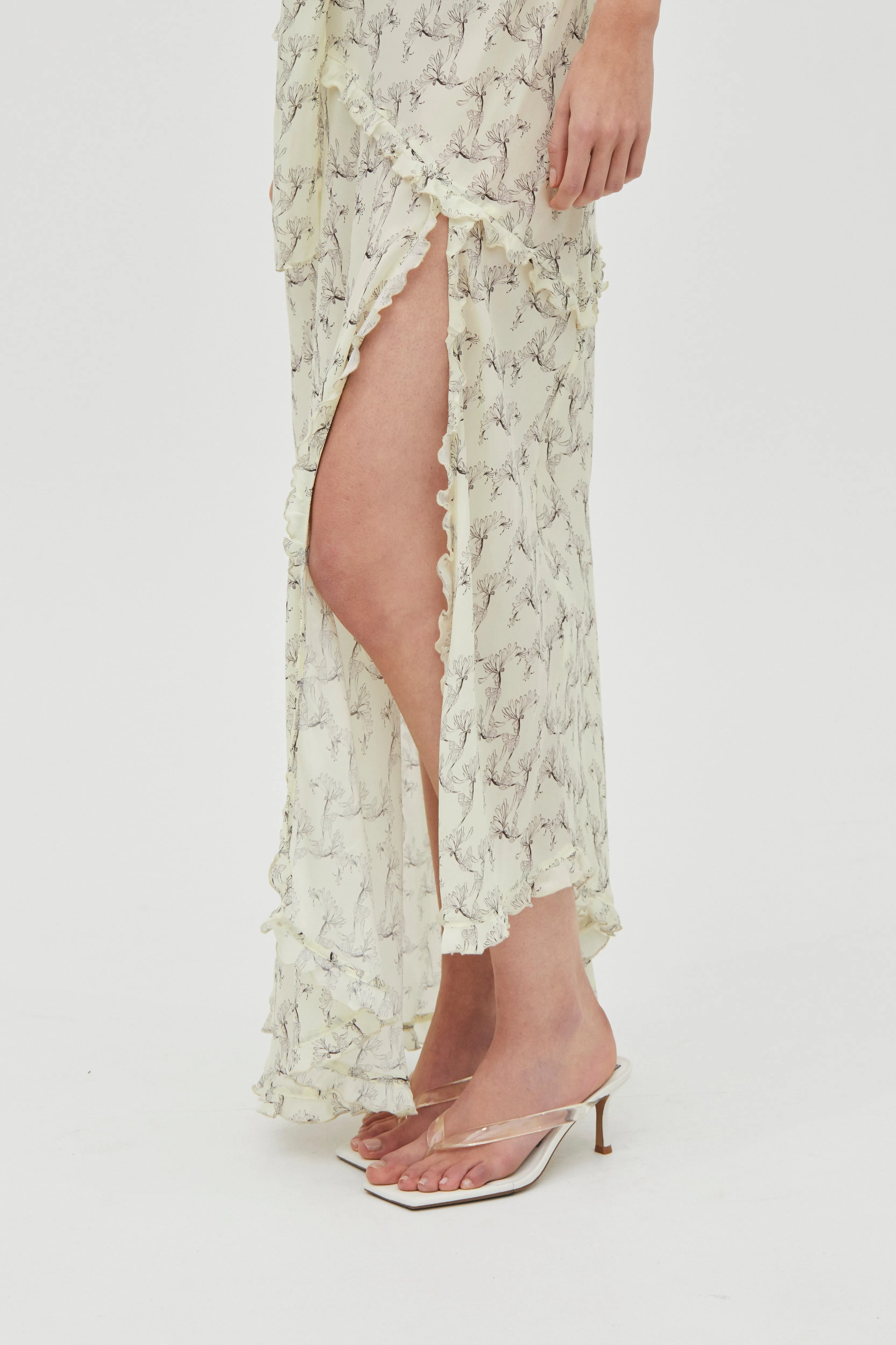 SOLACE FRILL TANK MAXI | CREEPING VINE sold by Third Form product image thumbnail 4