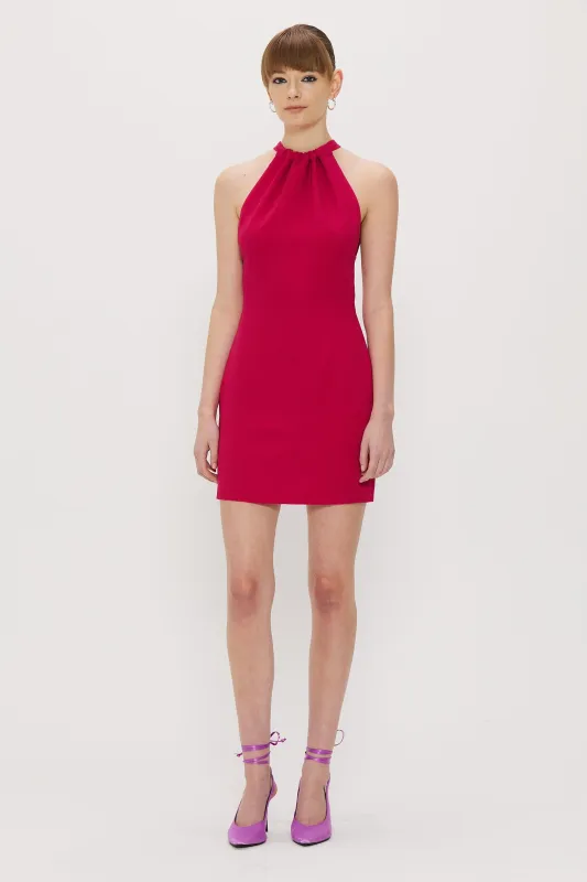 COME CLOSER MINI DRESS | MAGENTA made by Third Form