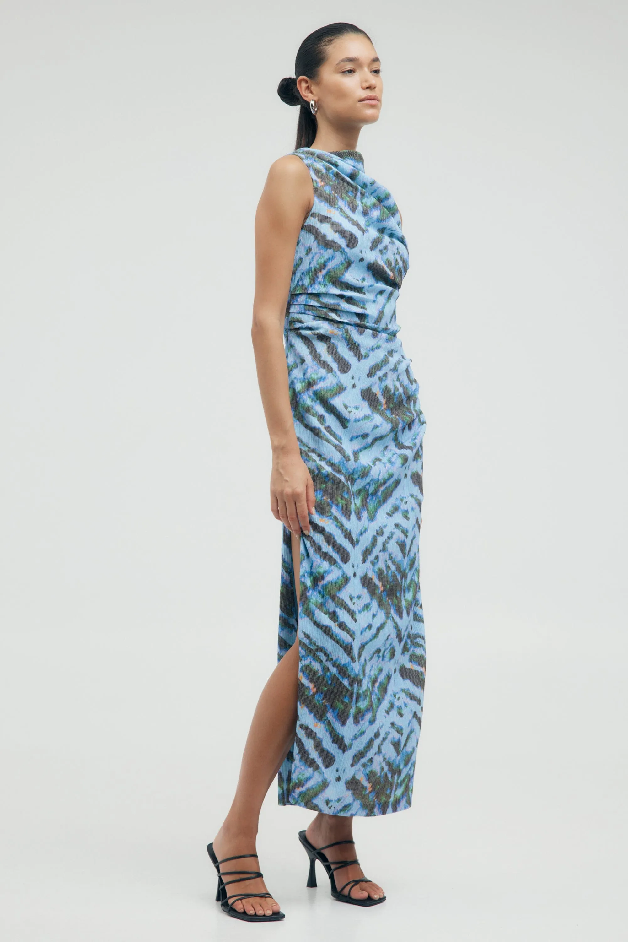 ELECTRIC TUCKED MAXI TANK DRESS | TIE DYE sold by Third Form product image thumbnail 3