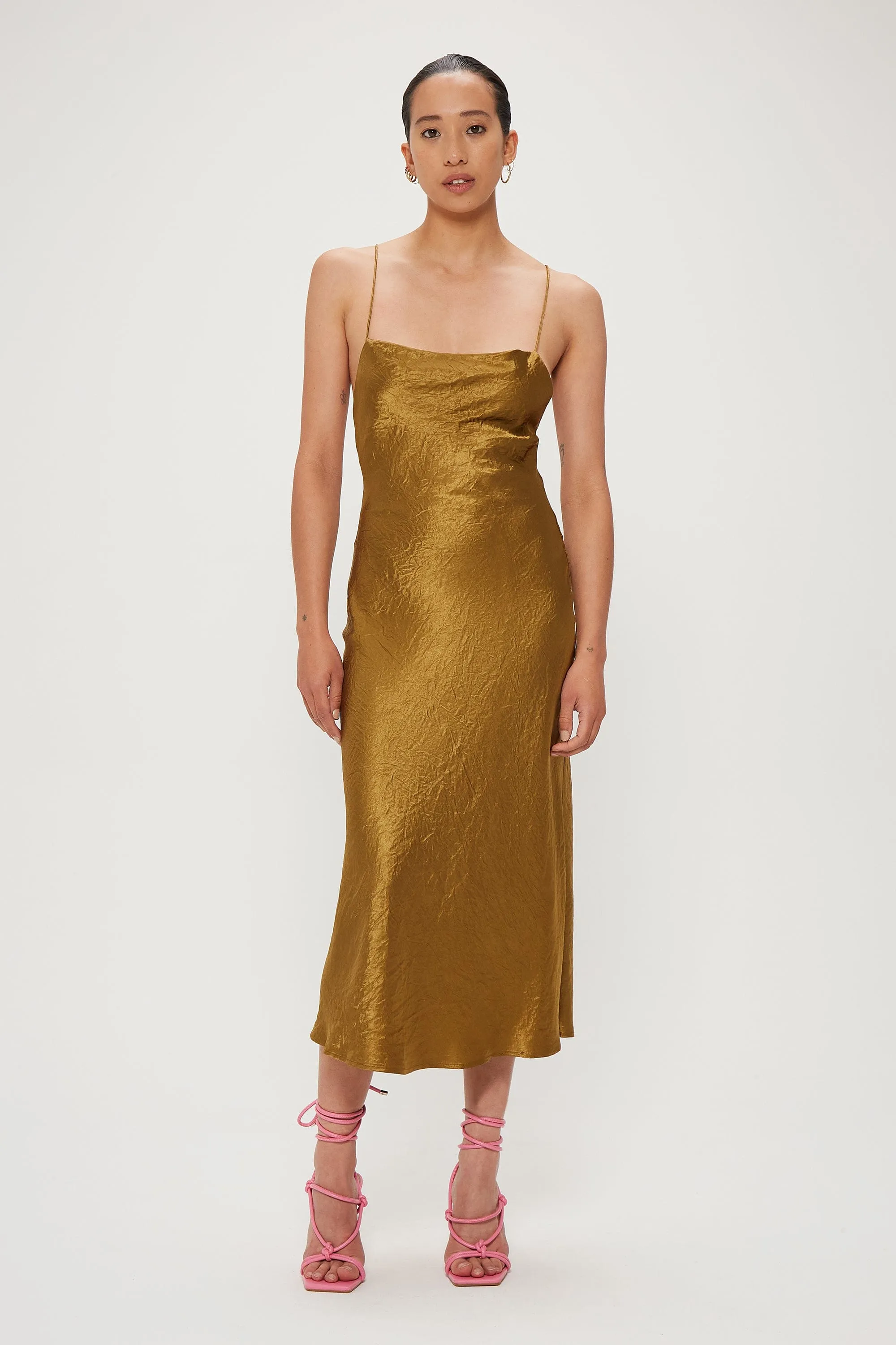 CRUSH BIAS COWL SLIP | BRONZE sold by Third Form product image thumbnail 5