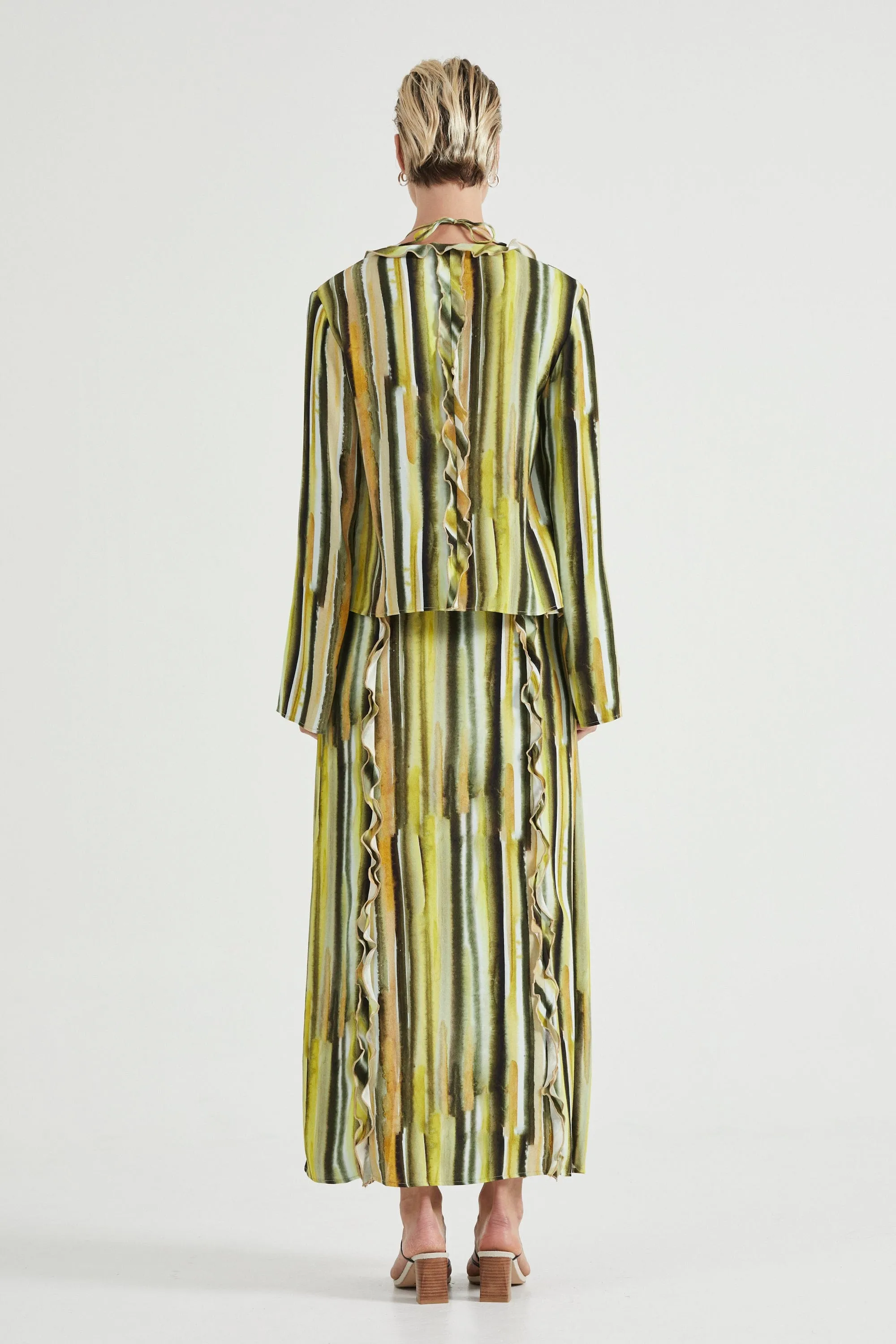 STROKE FRILL BLOUSE | BRUSH STROKE sold by Third Form product image thumbnail 3