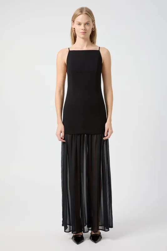 LUMINATE MAXI DRESS | BLACK made by Third Form