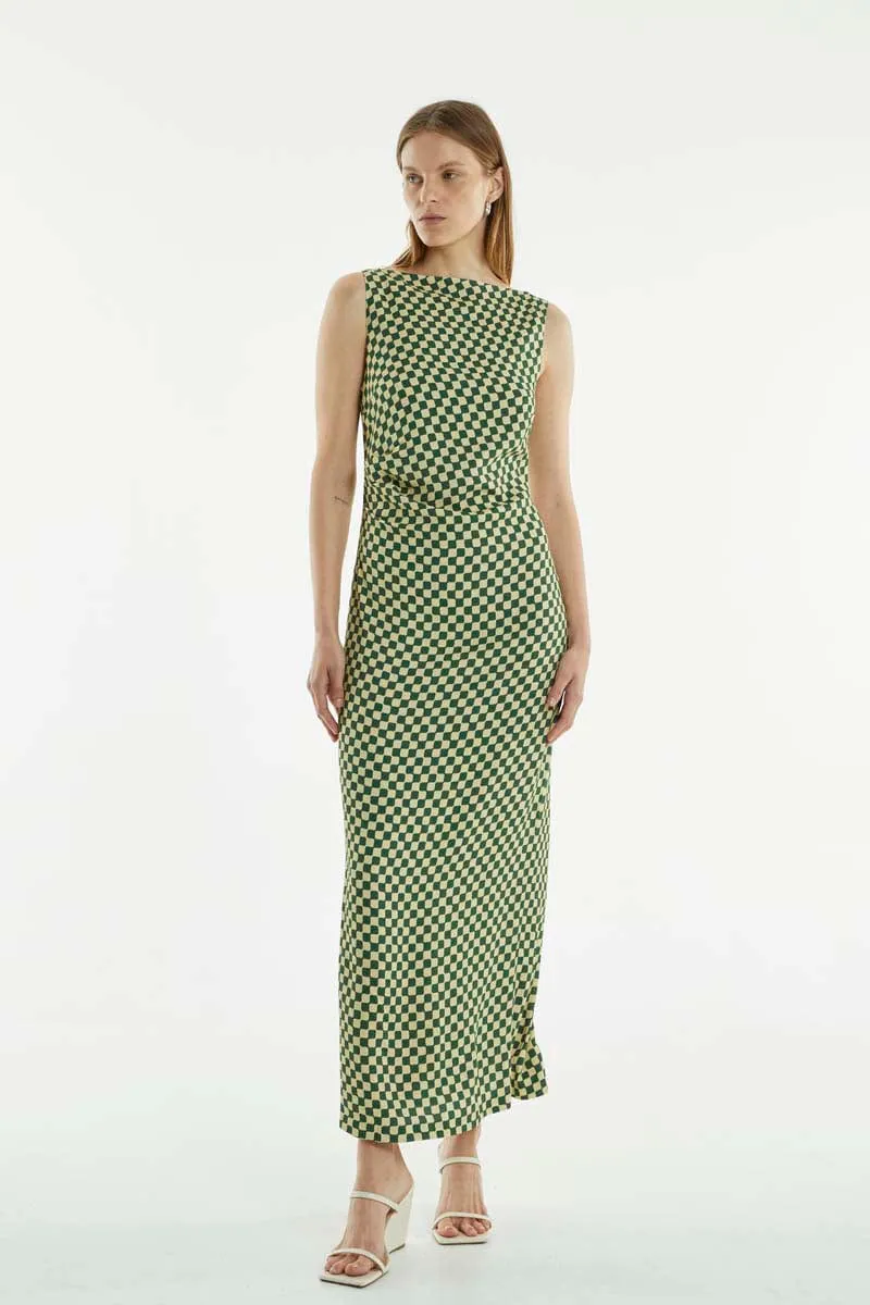 RETROSPECT TUCK MAXI DRESS | CUBISM sold by Third Form product image thumbnail 3