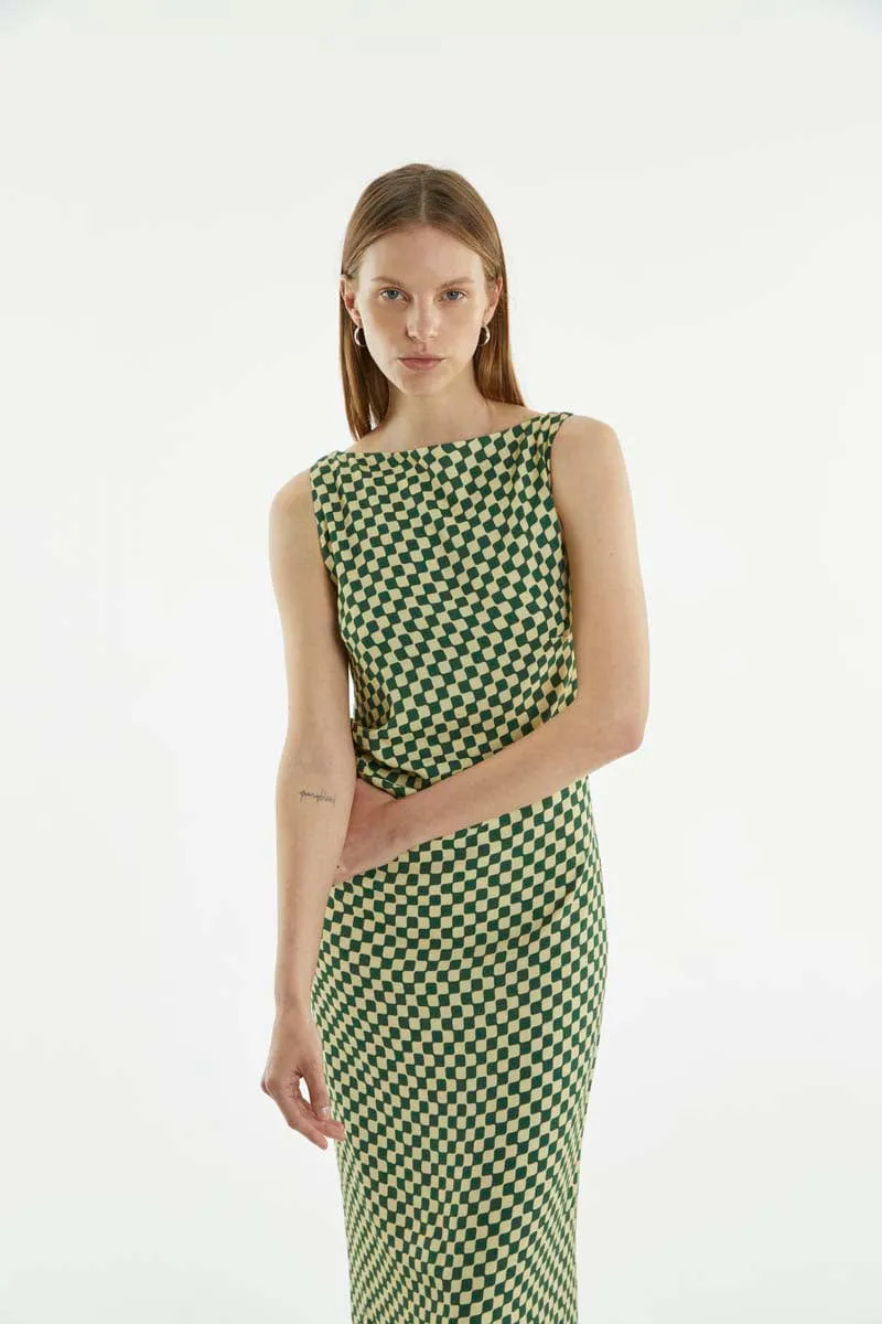 RETROSPECT TUCK MAXI DRESS | CUBISM sold by Third Form product image thumbnail 5