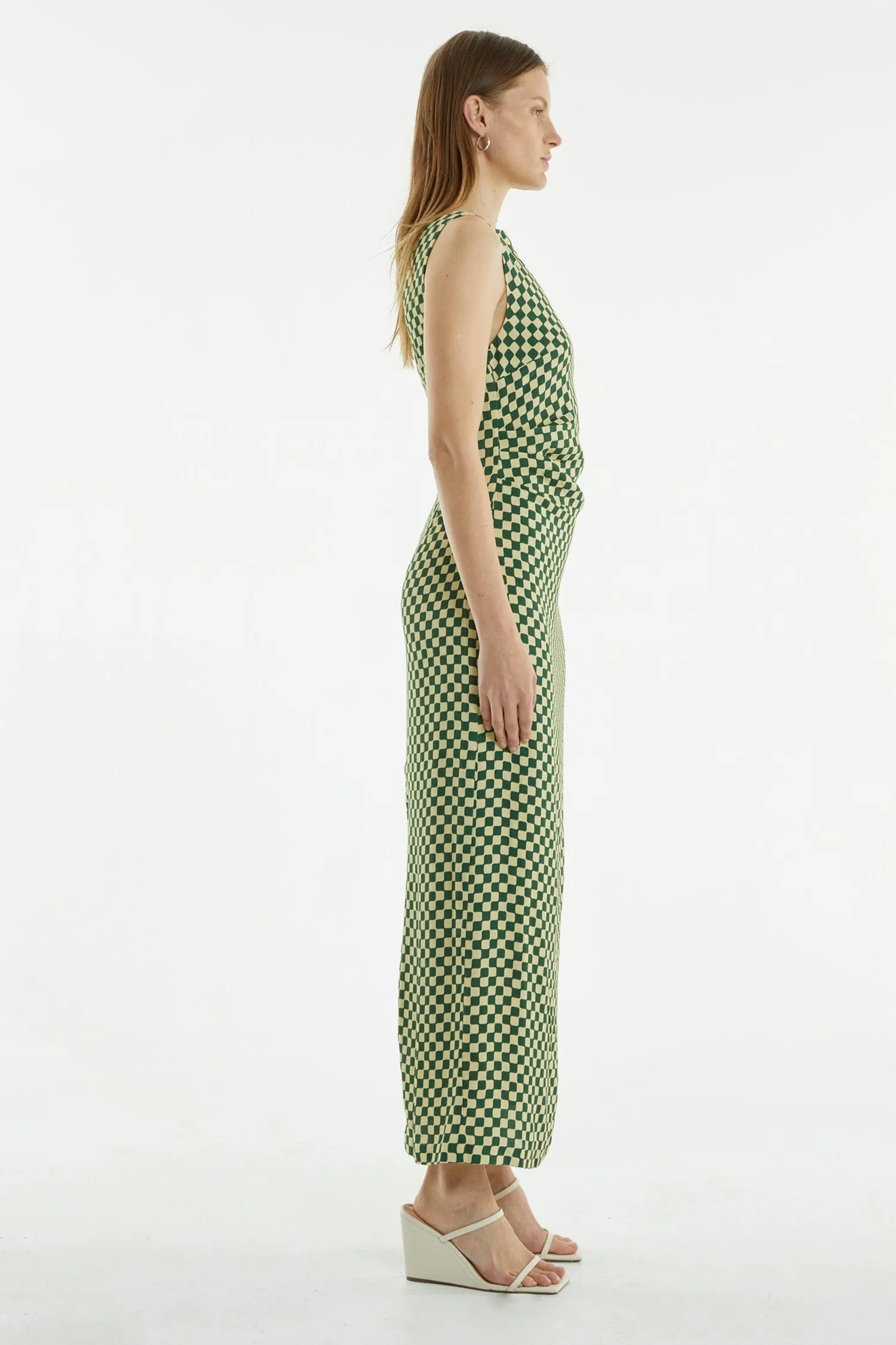 RETROSPECT TUCK MAXI DRESS | CUBISM sold by Third Form product image thumbnail 4