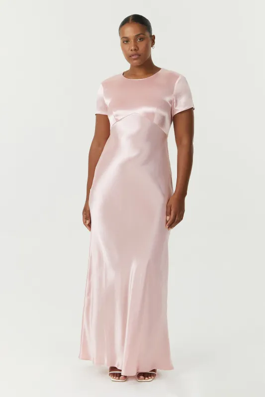 SATIN BIAS MAXI TEE DRESS | FAIRY FLOSS made by Third Form