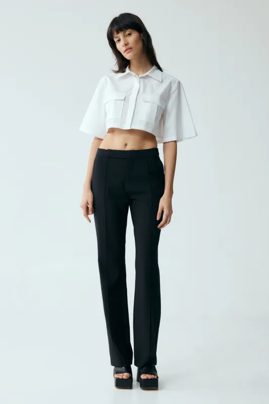 RESET TAILORED TROUSER | BLACK sold by Third Form