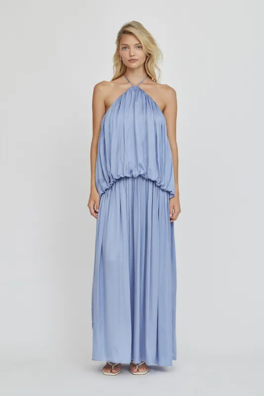 DREAMT HALTER MAXI DRESS | LAPIS made by Third Form