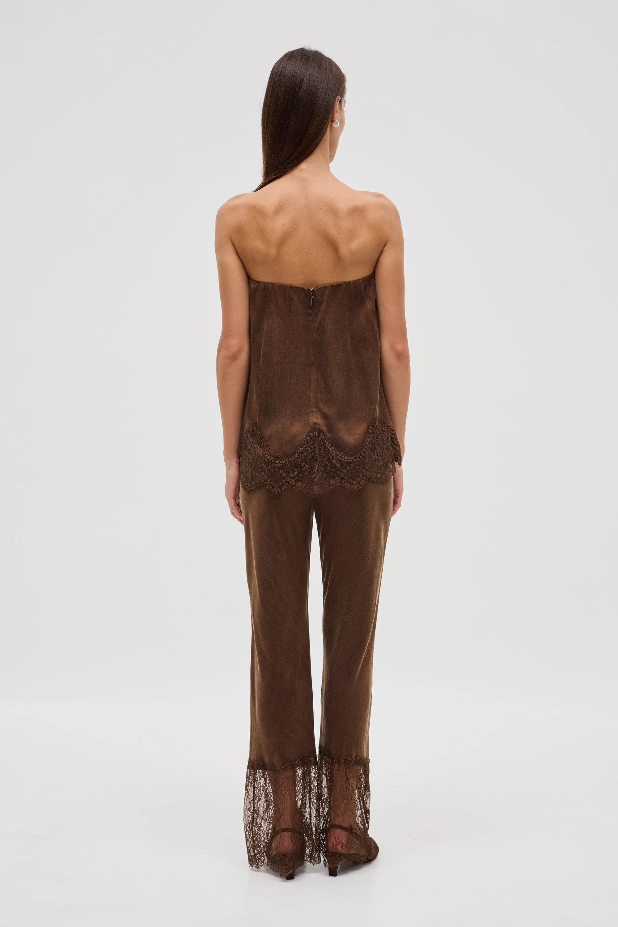 VISIONS LACE PANT | CHOCOLATE sold by Third Form product image thumbnail 5