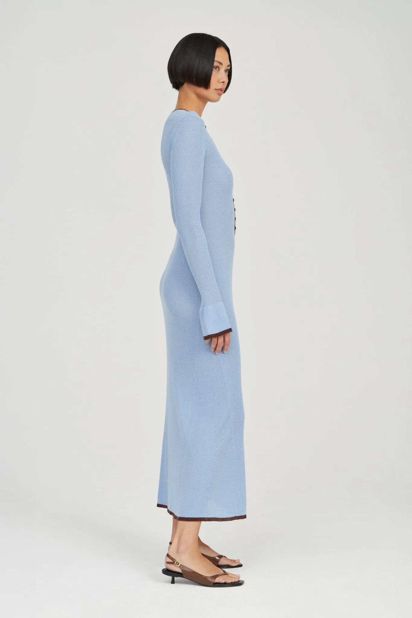 BOUND KNIT LS DRESS | HAZE & COCOA sold by Third Form product image thumbnail 4