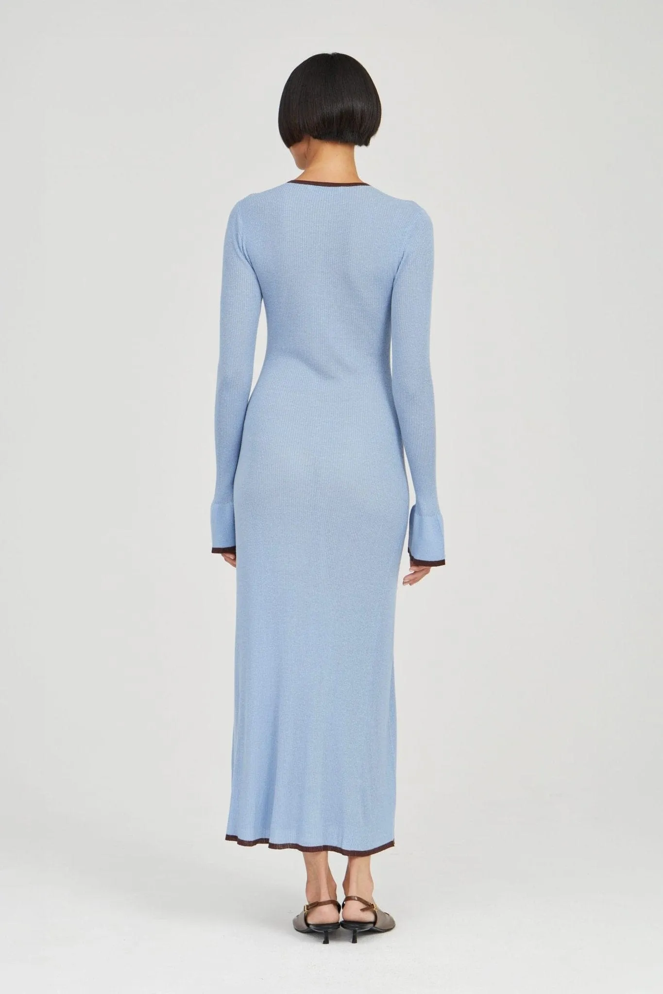 BOUND KNIT LS DRESS | HAZE & COCOA sold by Third Form product image thumbnail 5