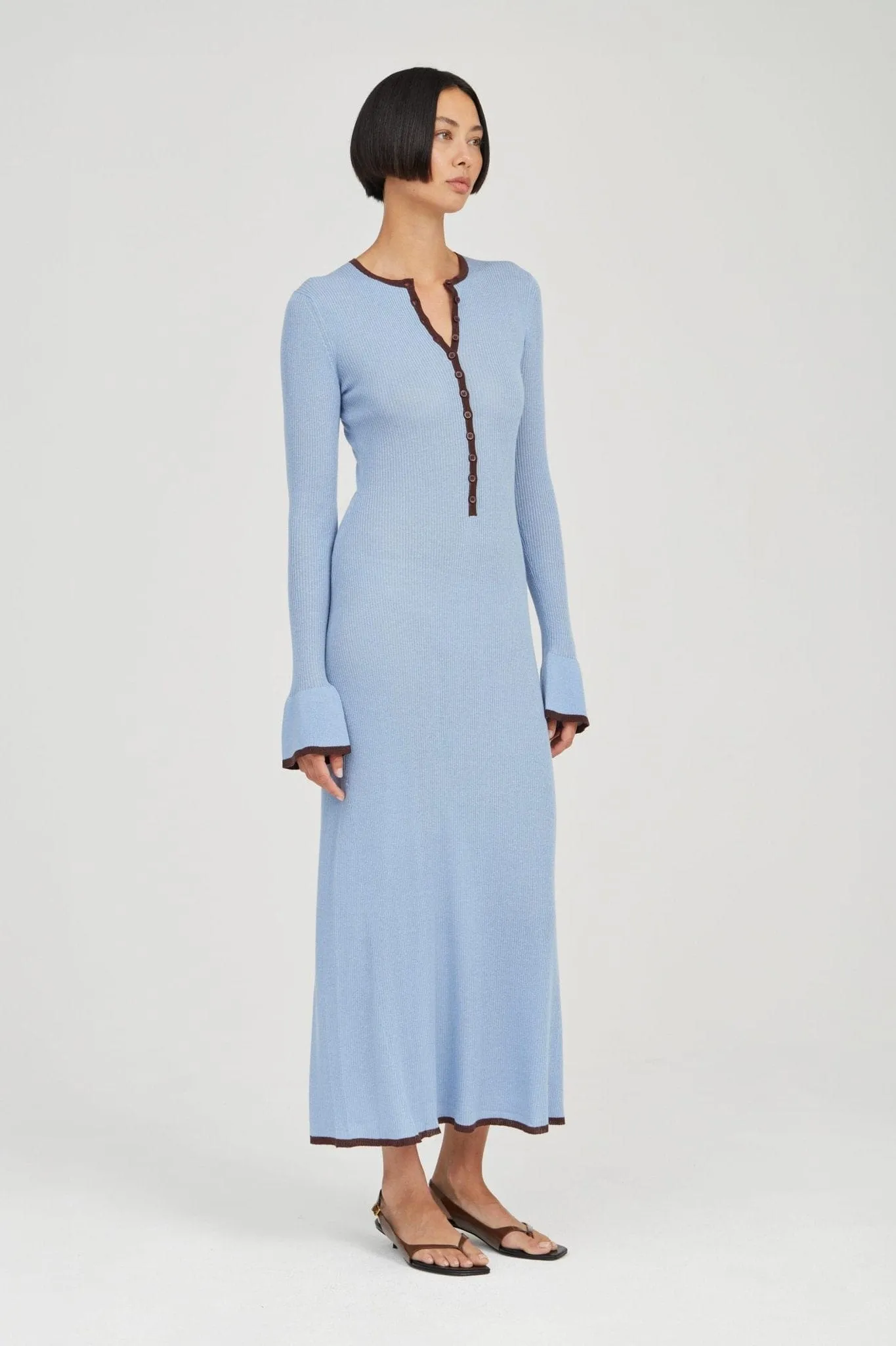 BOUND KNIT LS DRESS | HAZE & COCOA sold by Third Form product image thumbnail 2
