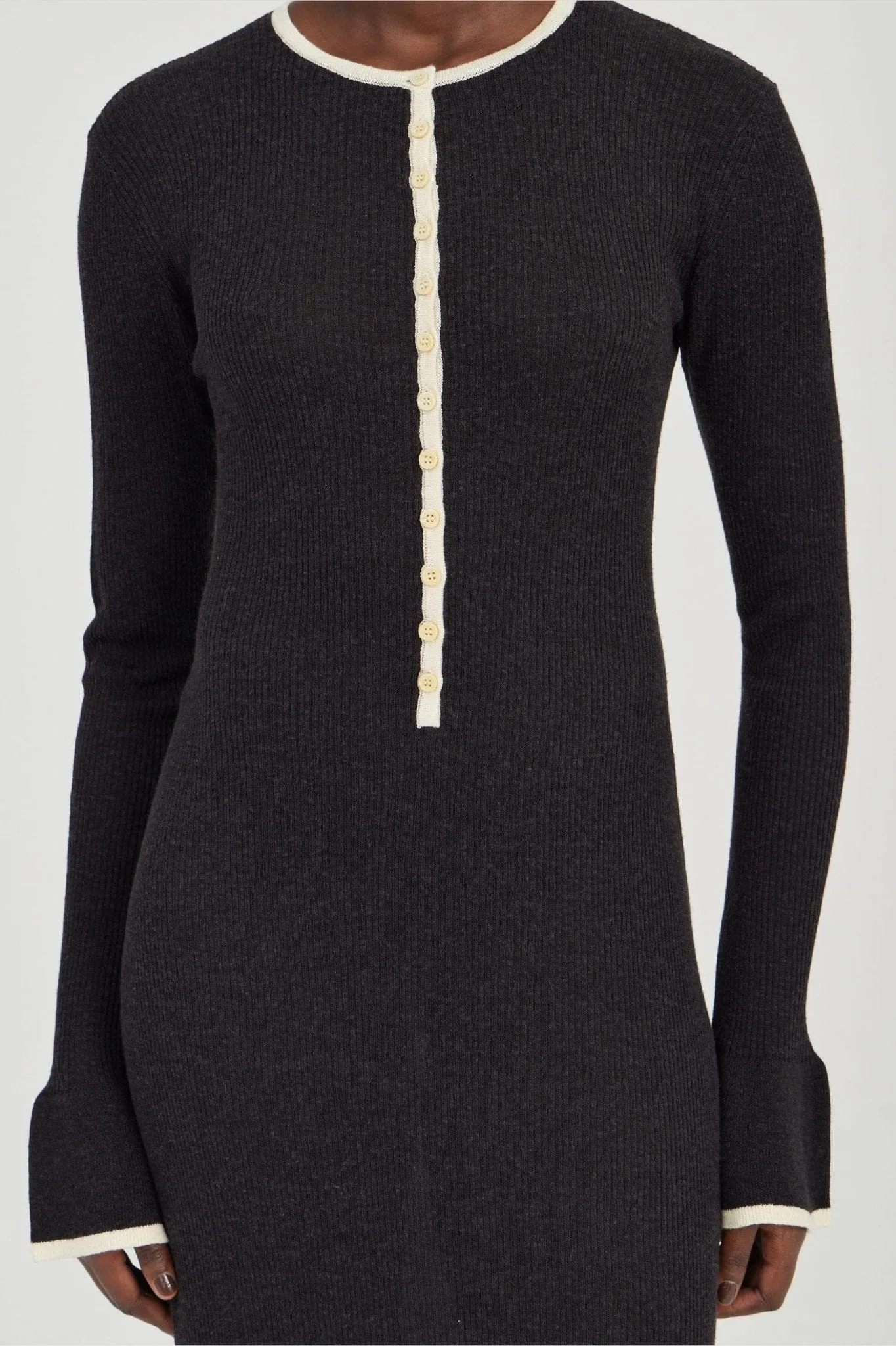 BOUND KNIT LS DRESS | SOOT & SHELL sold by Third Form product image thumbnail 5