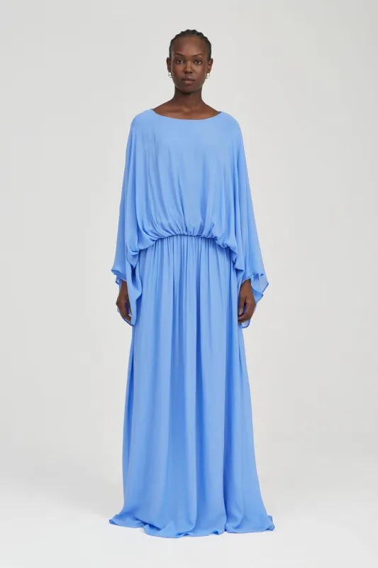 SUSPENSION MAXI DRESS | CORNFLOWER made by Third Form