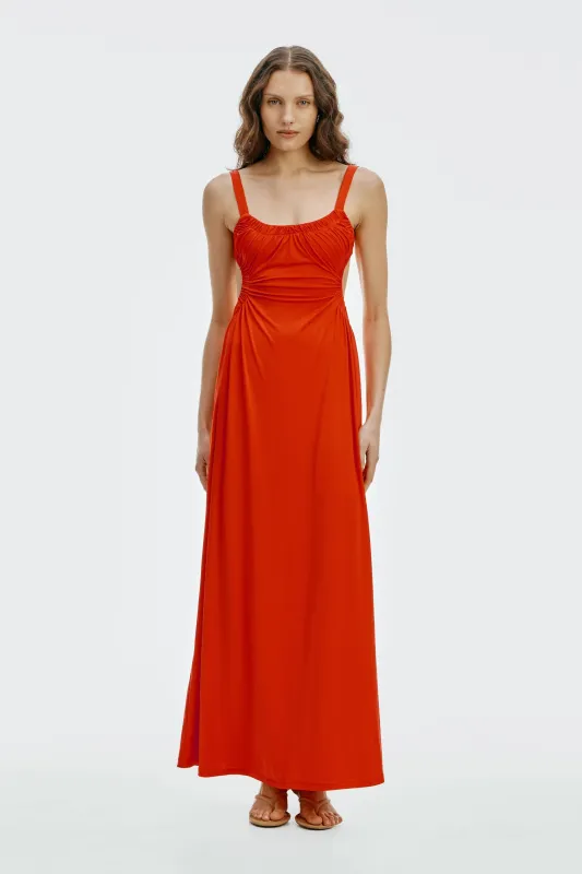 Drift Tie Back Maxi Dress | Vermillion made by Third Form