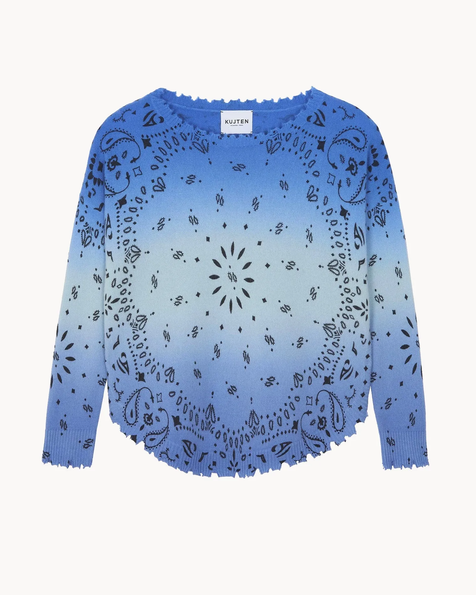 Pull Malo bleu jeans clair sold by Kutjen