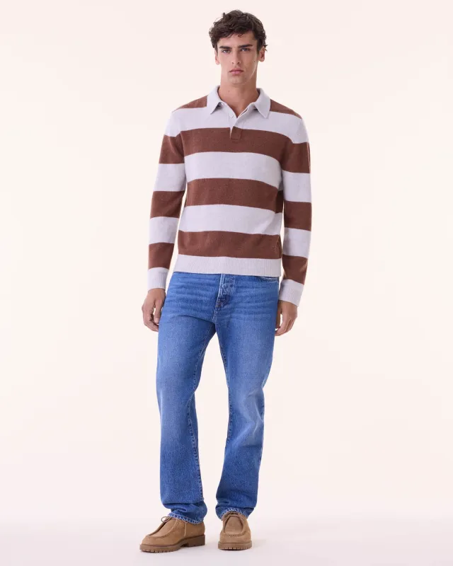 Polo Roy Rayure avoine made by Kutjen