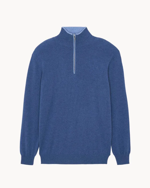 Pull Paul bleu denim made by Kutjen