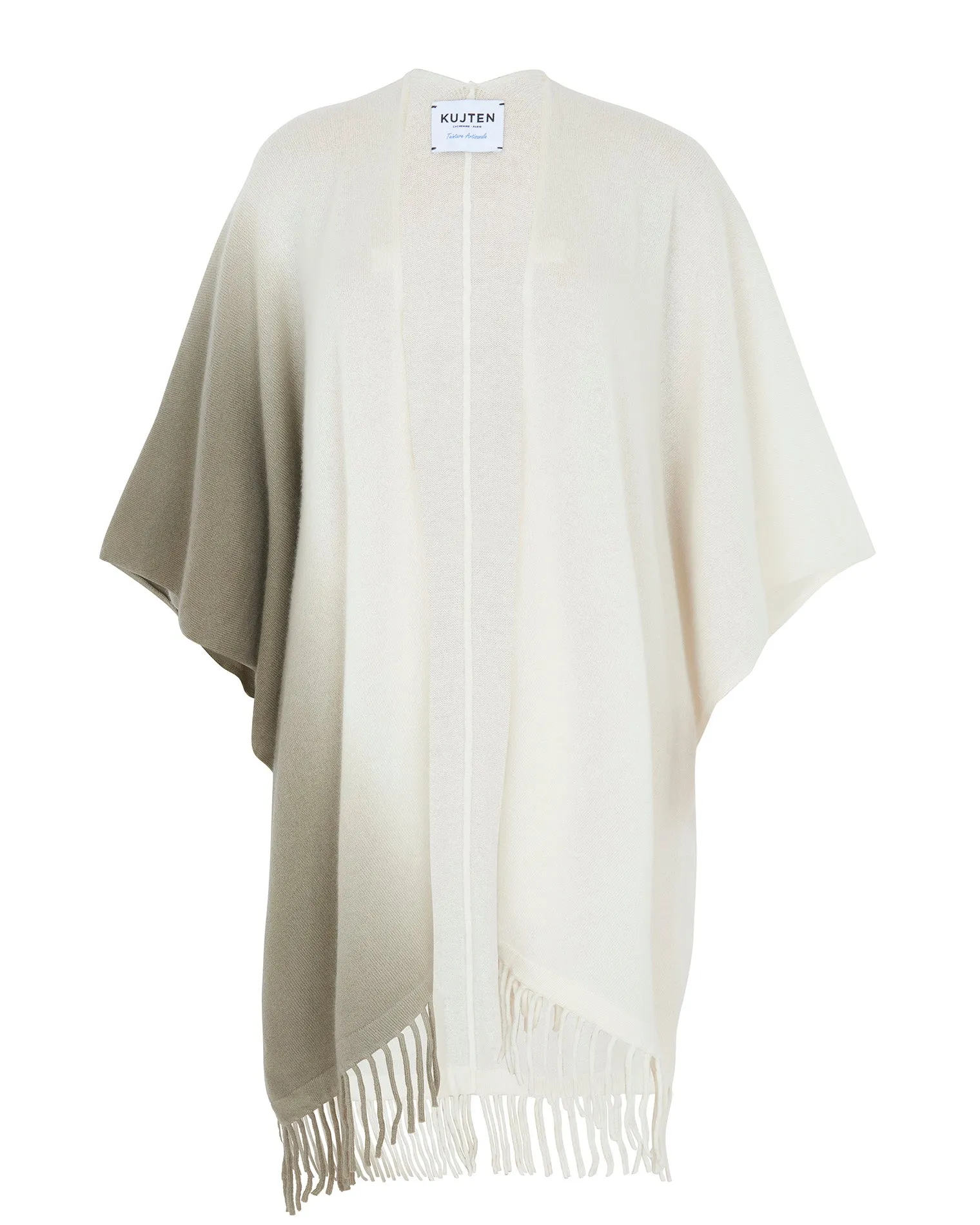 Cape Aviva Dip Dye kaki blanc sold by Kutjen