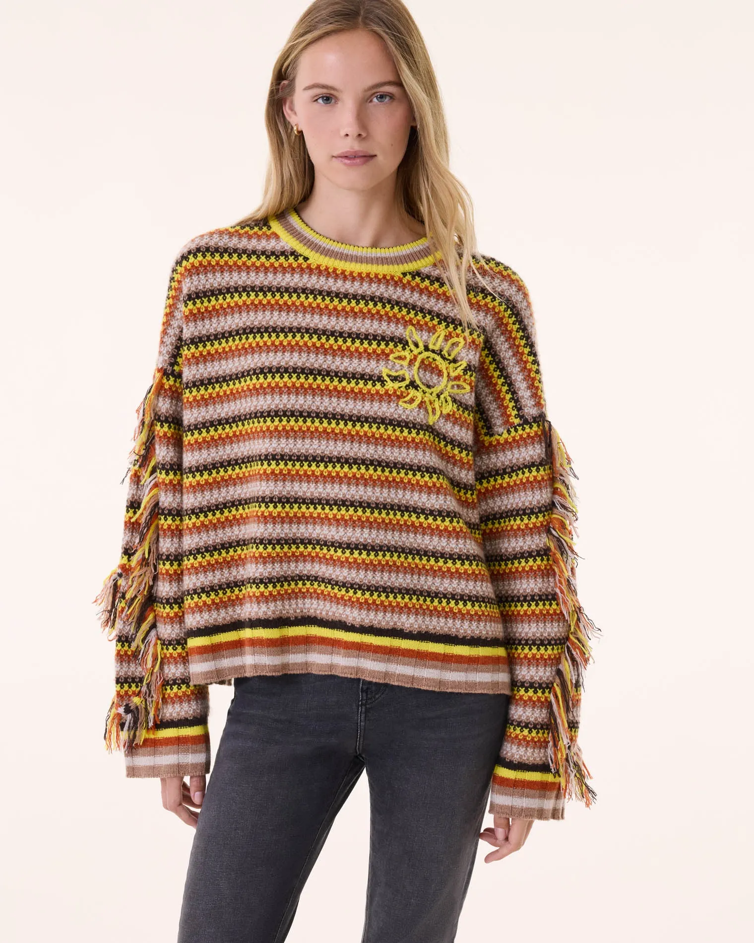 Pull Zanabi Loubry orange brûlé sold by Kutjen