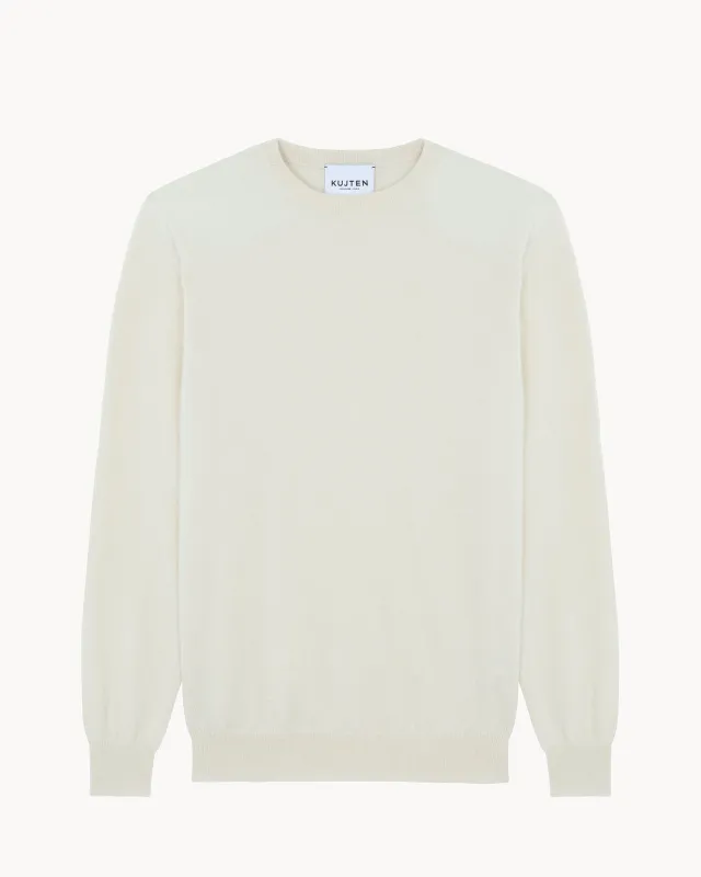 Pull Ray blanc écru made by Kutjen