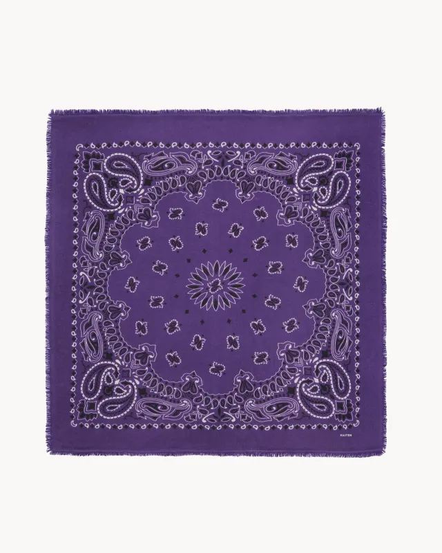 Grand Bandana Hachiko Bico purple made by Kutjen
