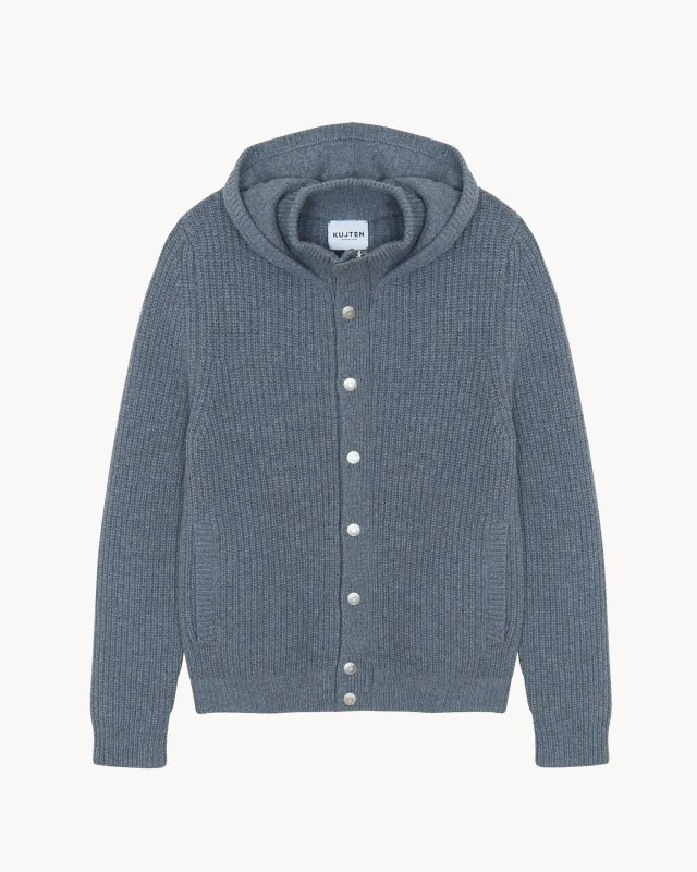 Veste Laurent gris flanelle made by Kutjen
