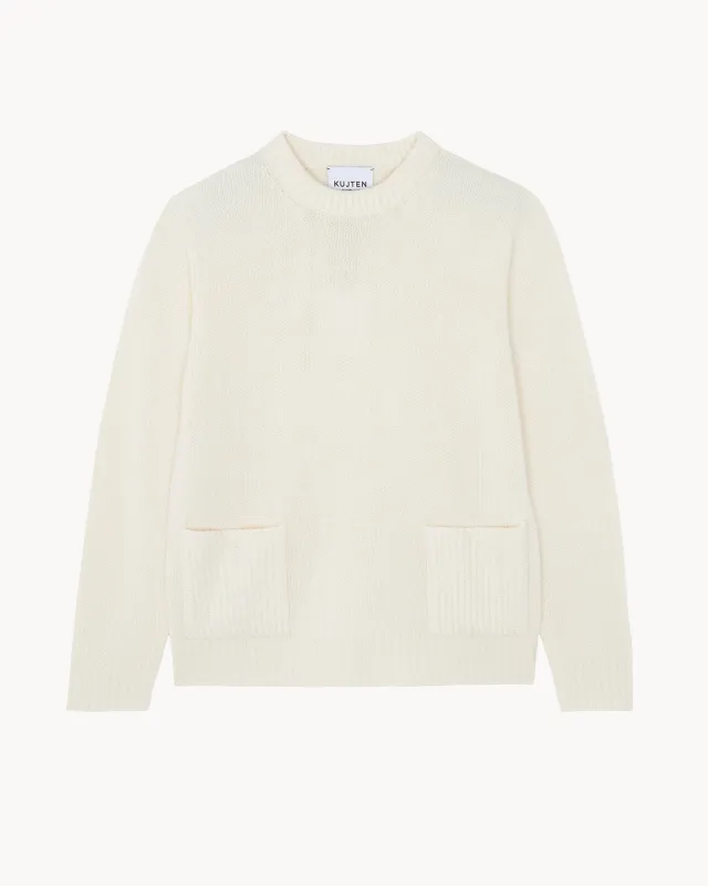 Pull Lida blanc vintage sold by Kutjen