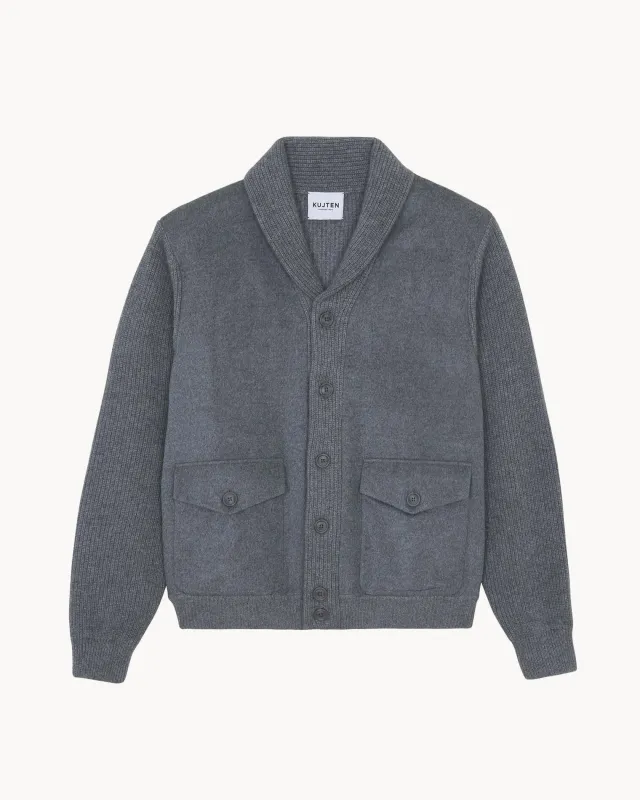 Veste Gary gris flanelle sold by Kutjen