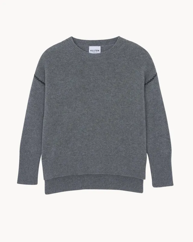 Pull Fifi gris flanelle made by Kutjen