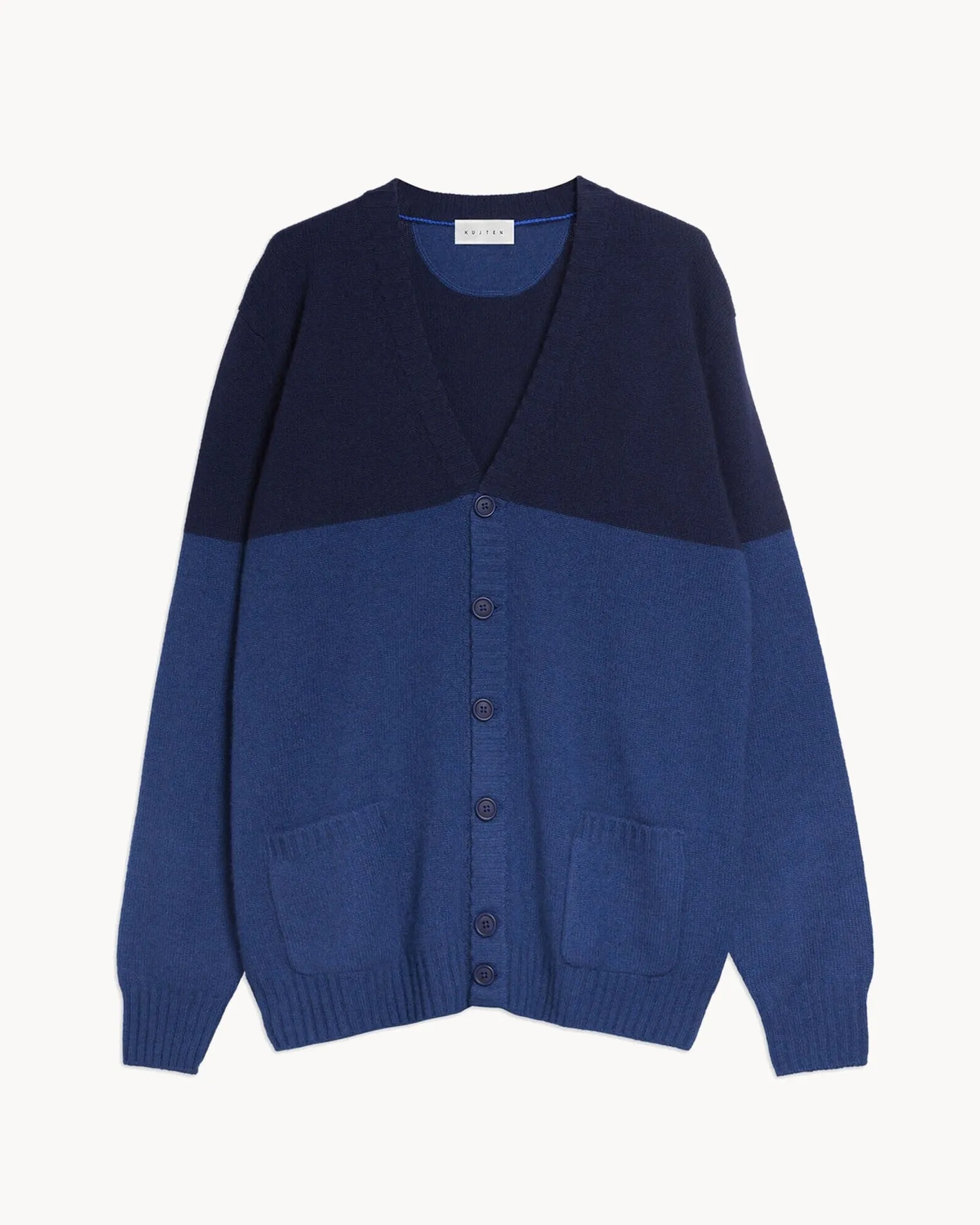 Cardigan Bazile bleu chiné sold by Kutjen