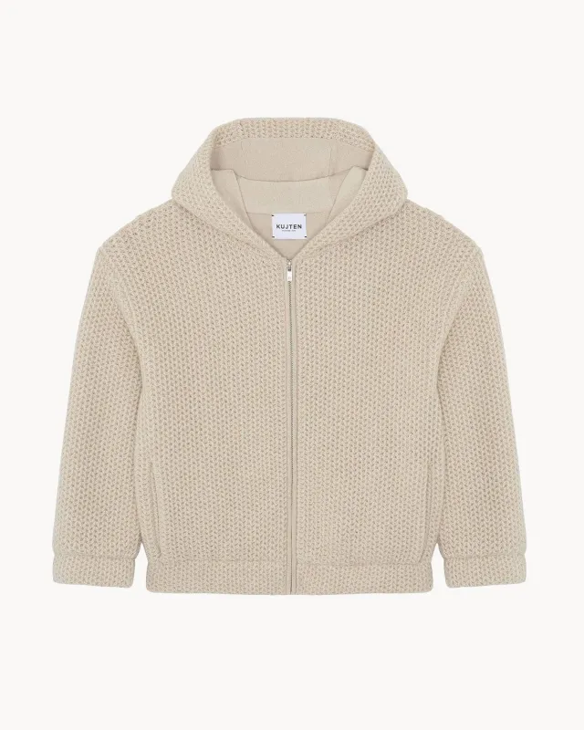 Hoodie Budi beige organic sold by Kutjen