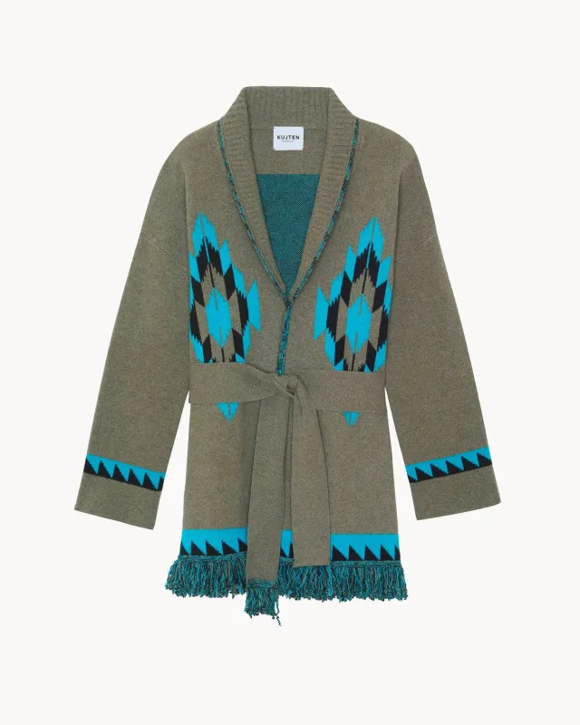 Veste Micky kaki chiné sold by Kutjen